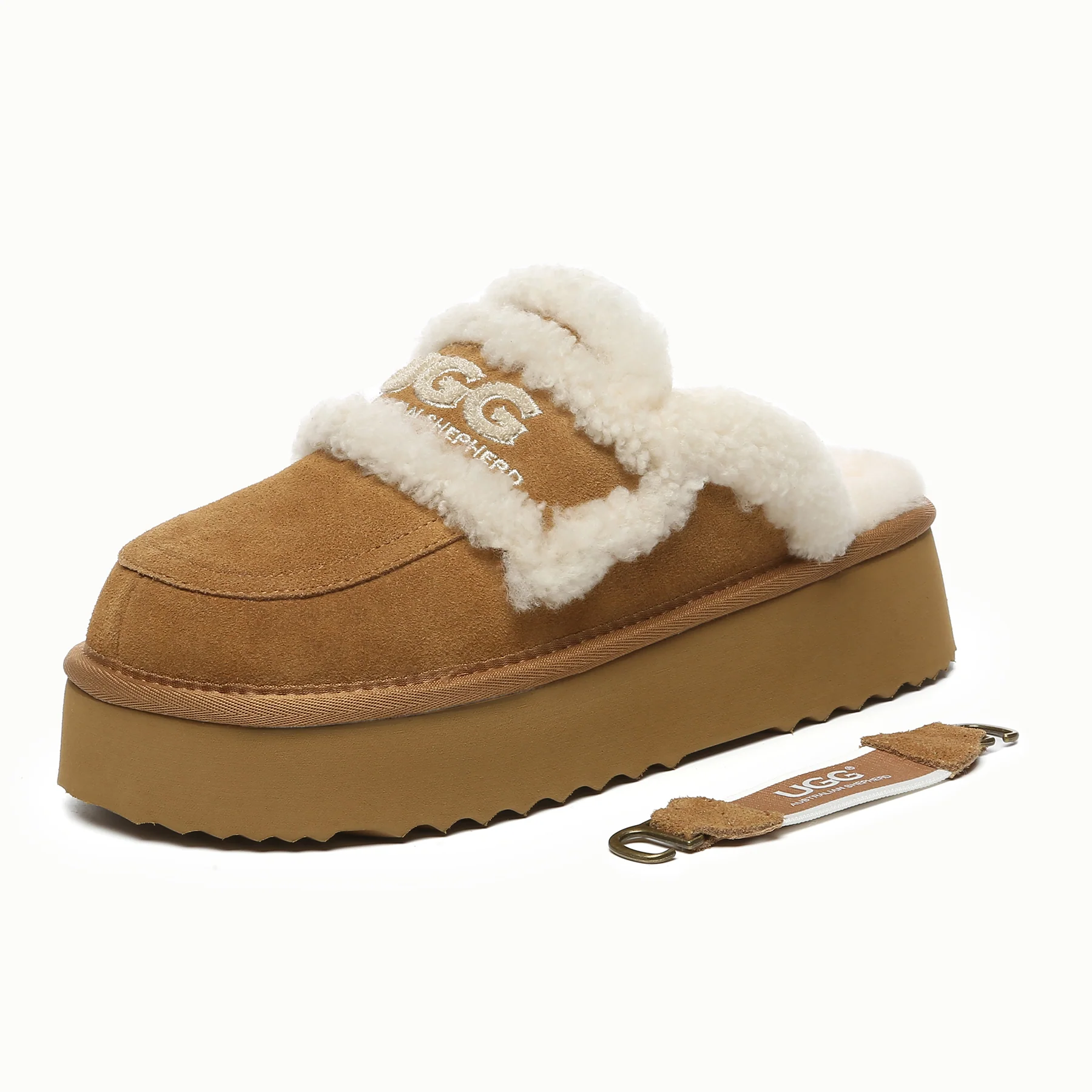 Riley UGG Platform Slingback Slippers - Image 5