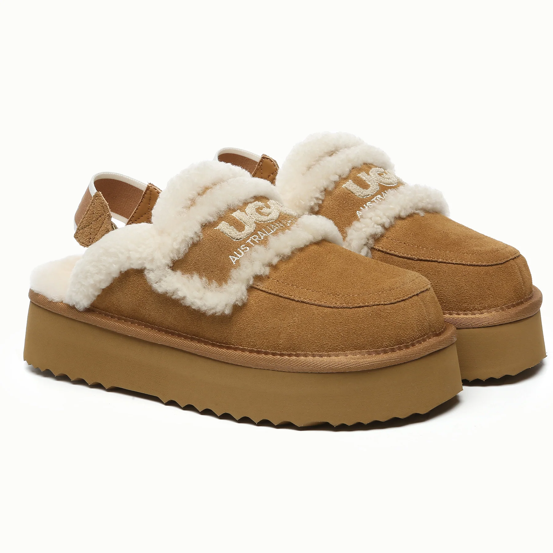 Riley UGG Platform Slingback Slippers - Image 6