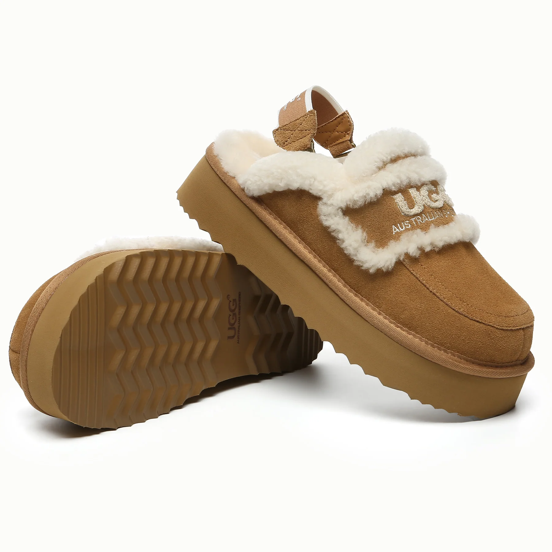 Riley UGG Platform Slingback Slippers - Image 9