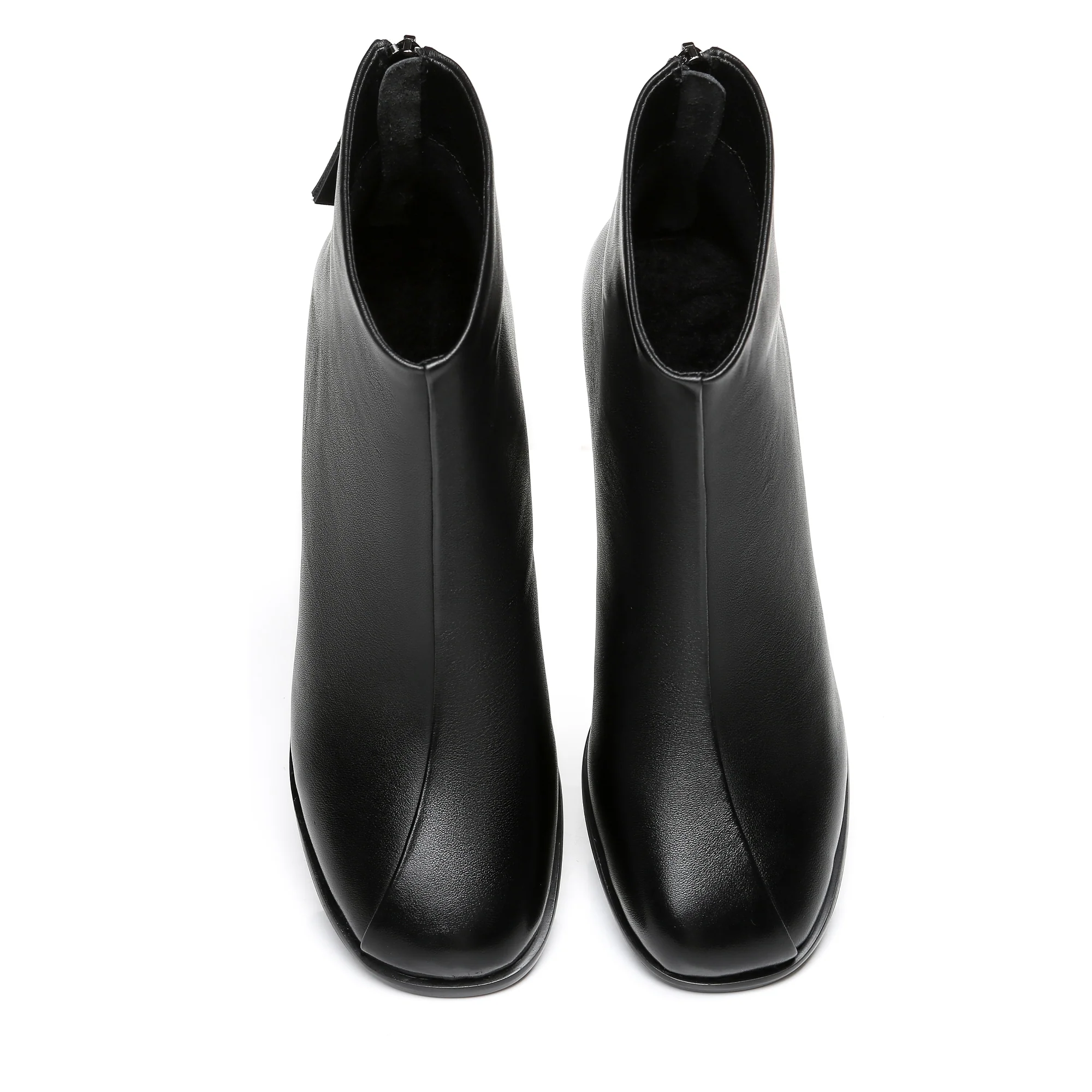 Roma Black Leather Ankle boots - Image 5