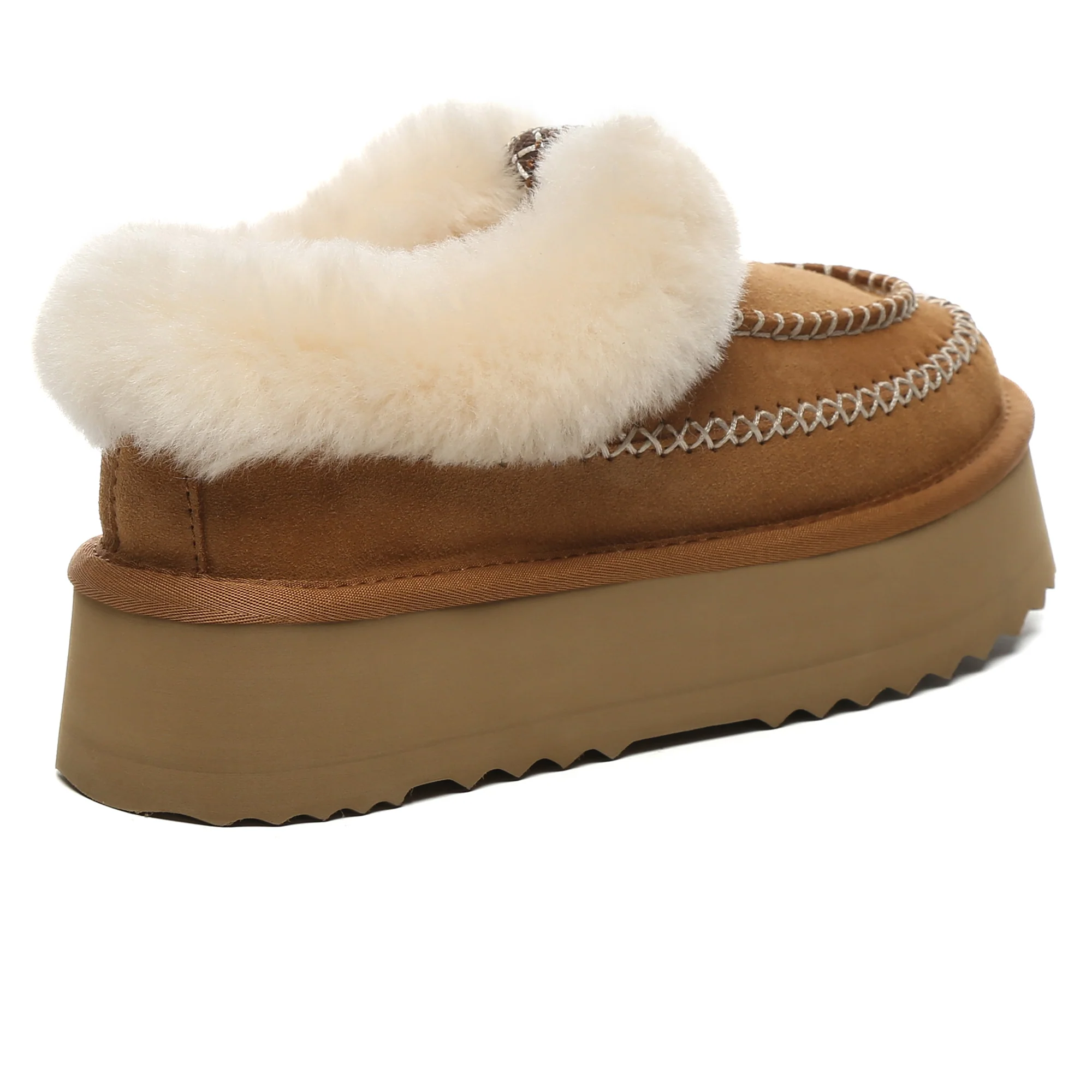 Santana Stitch UGG Ankle Platform Slippers - Image 2
