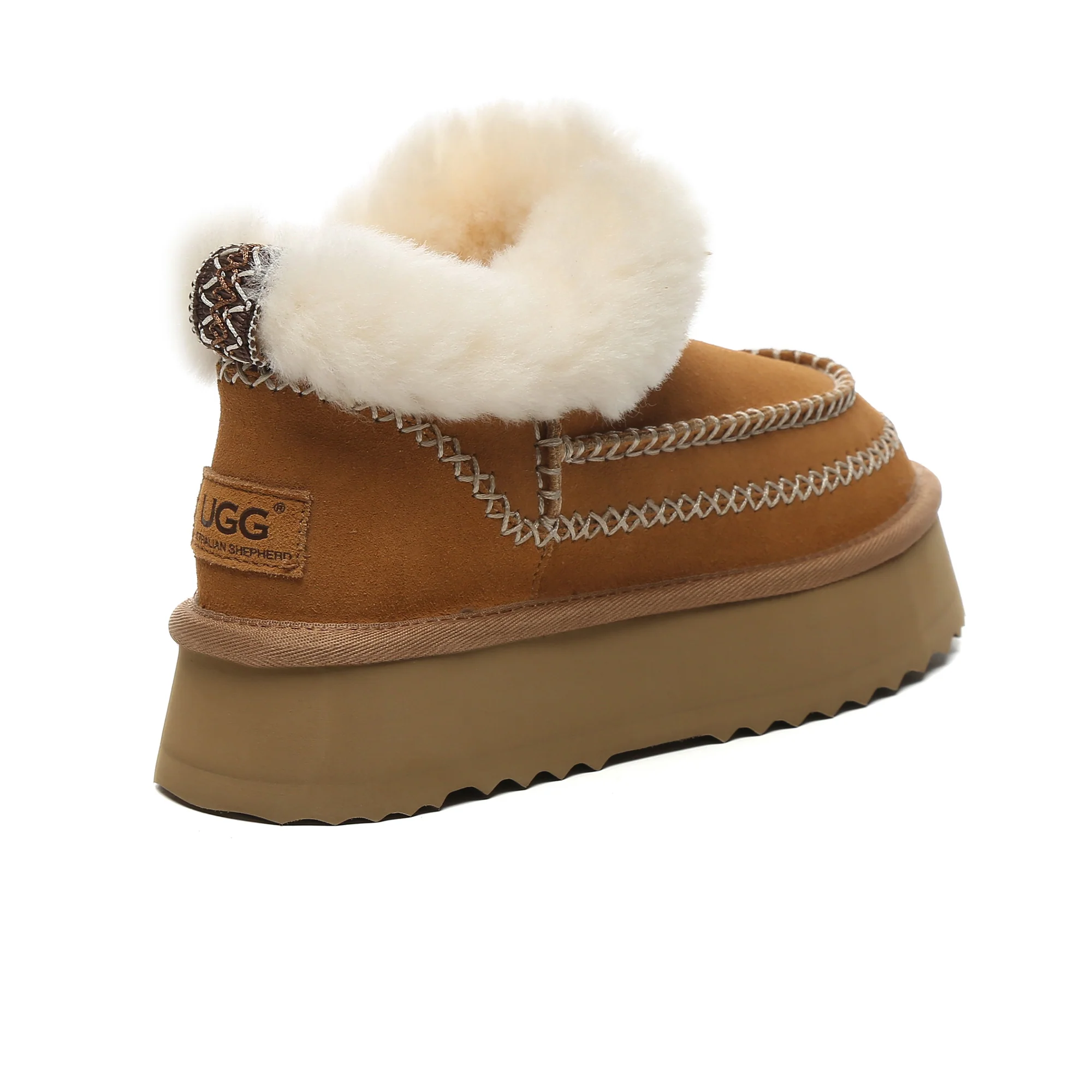 Santana Stitch UGG Mini Ankle Platform Slippers - Image 3