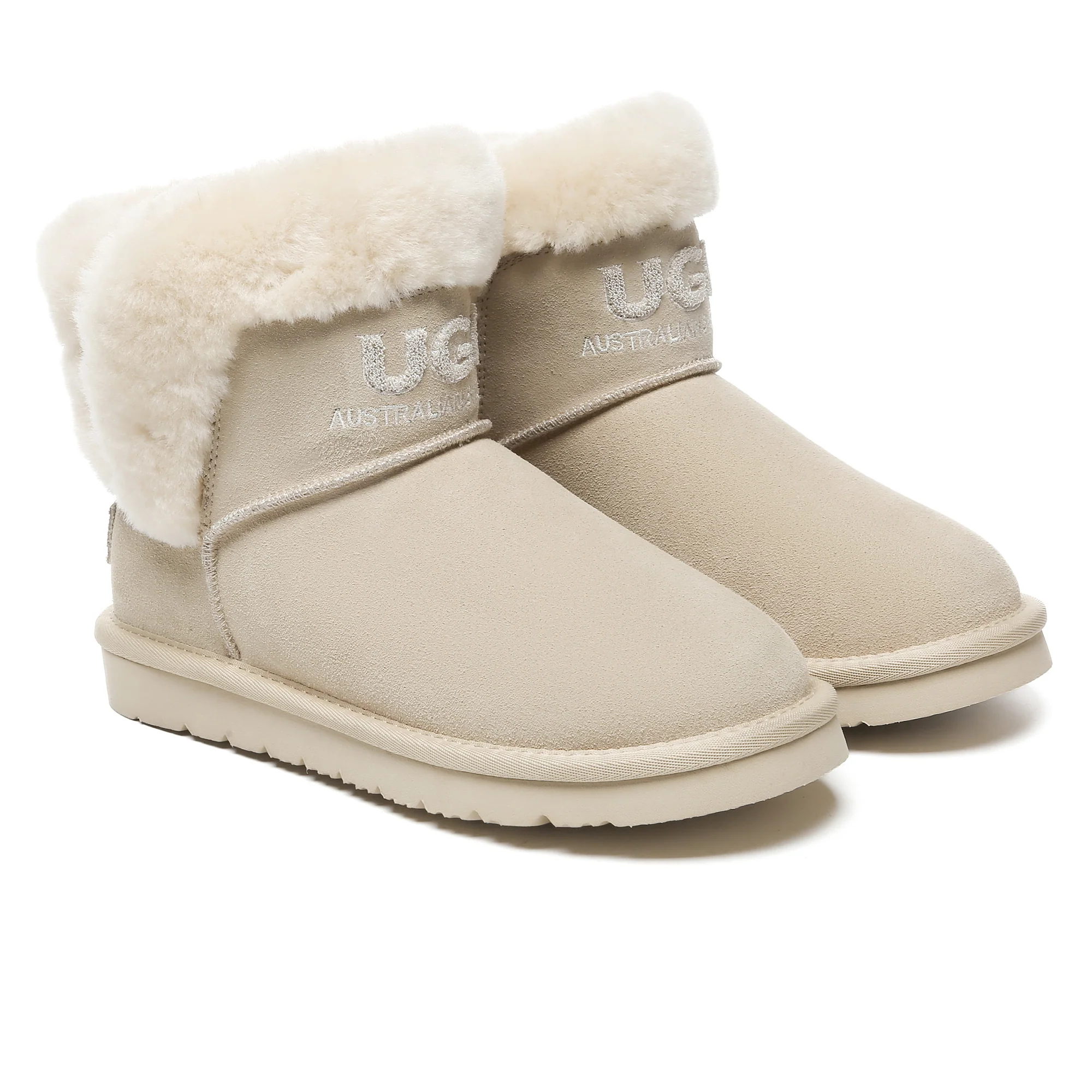 Shearling Ankle Mini UGG Boots - Image 9