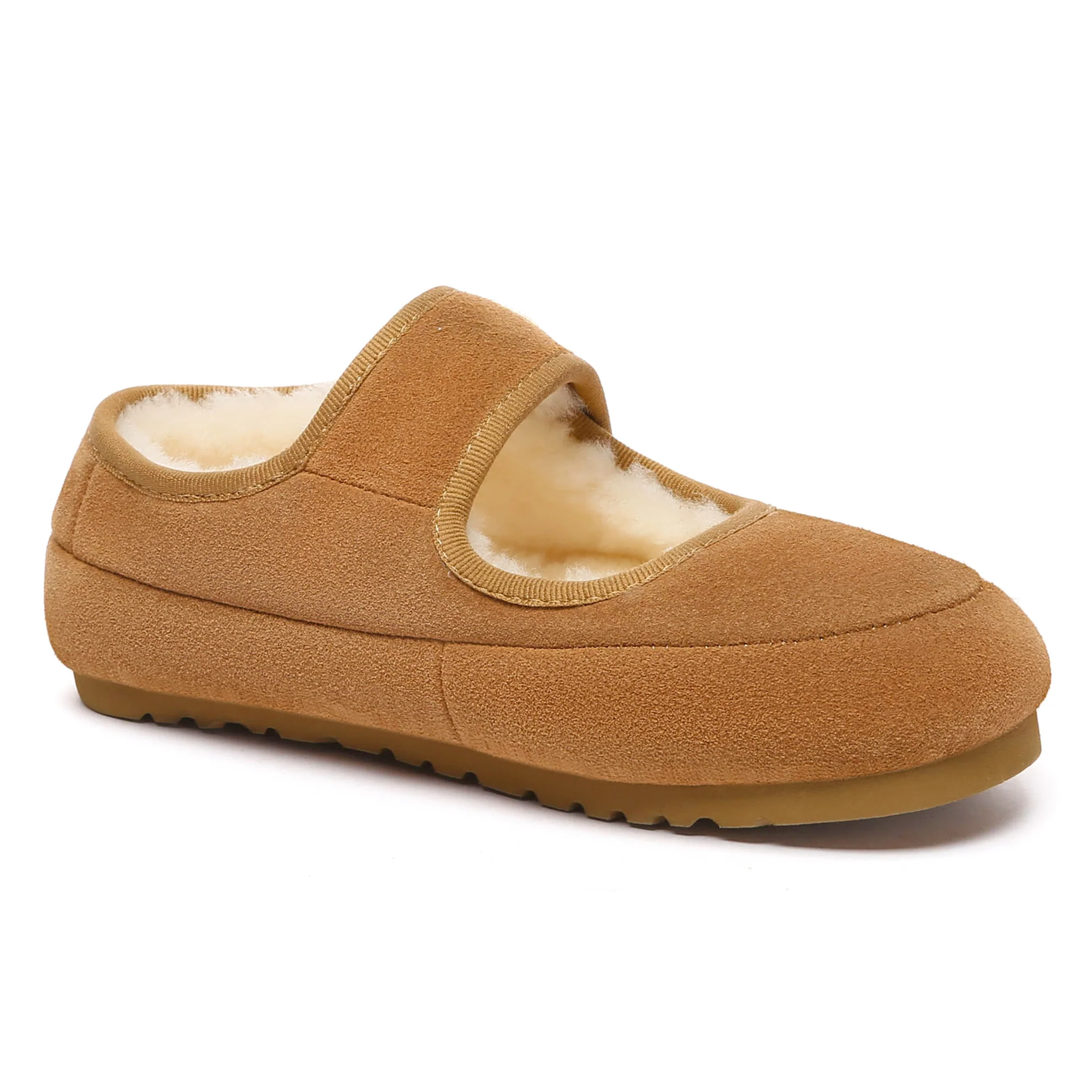 Shearling Logo Strap UGG Slippers - Image 3