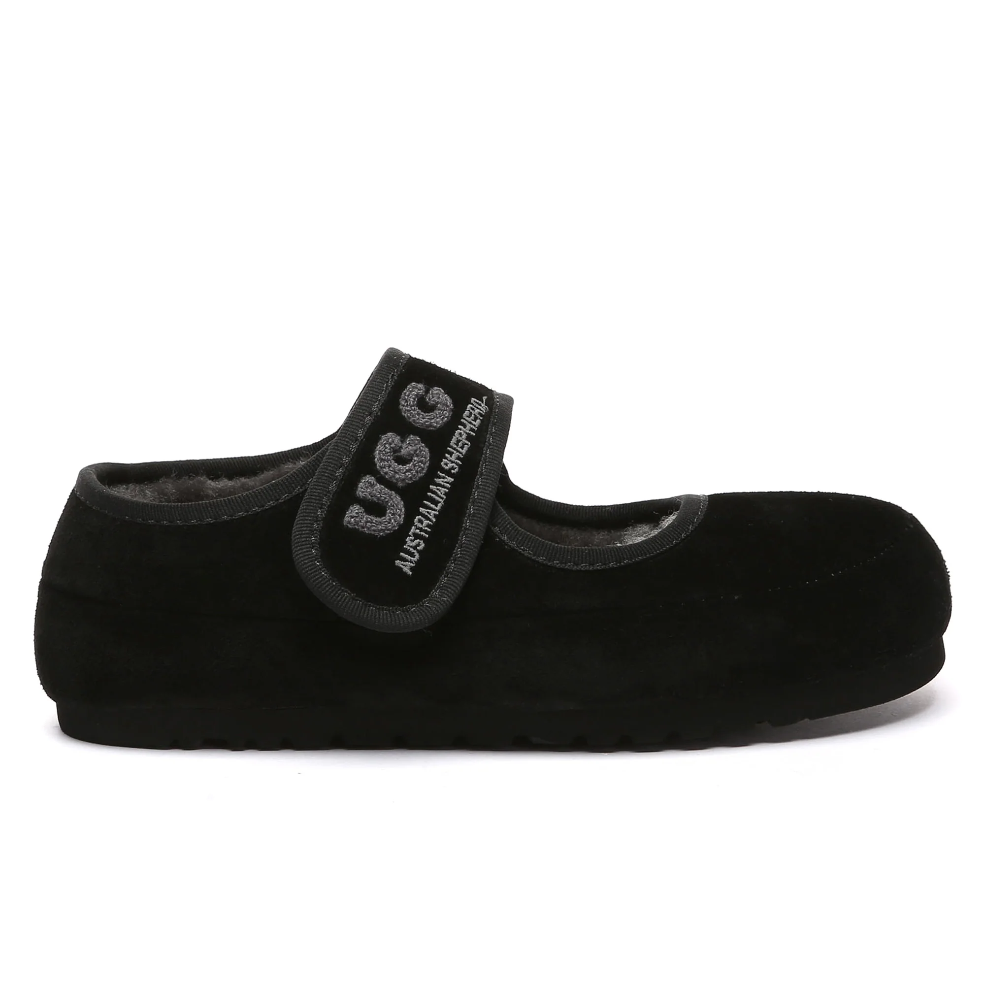 Shearling Logo Strap UGG Slippers - Image 6