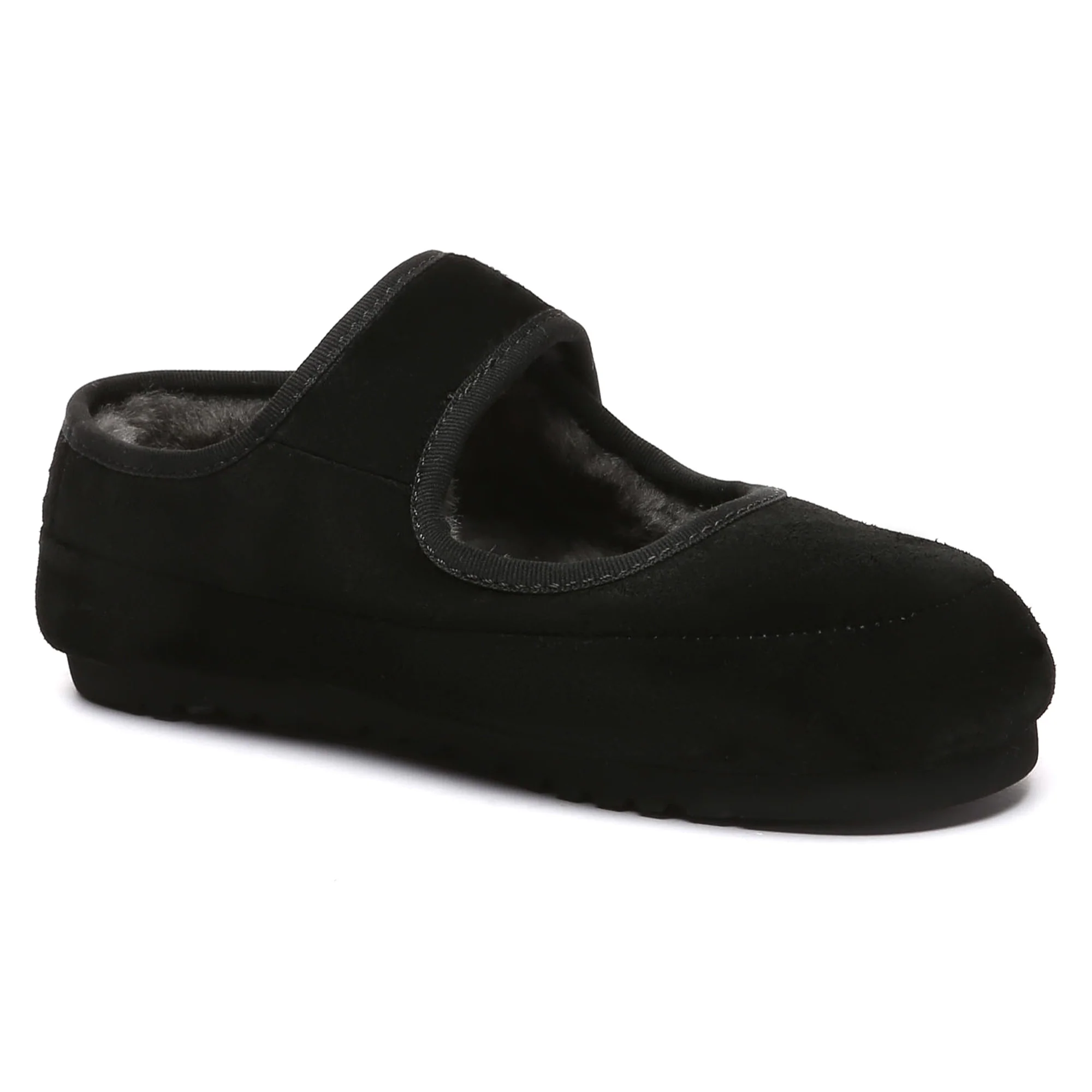 Shearling Logo Strap UGG Slippers - Image 9