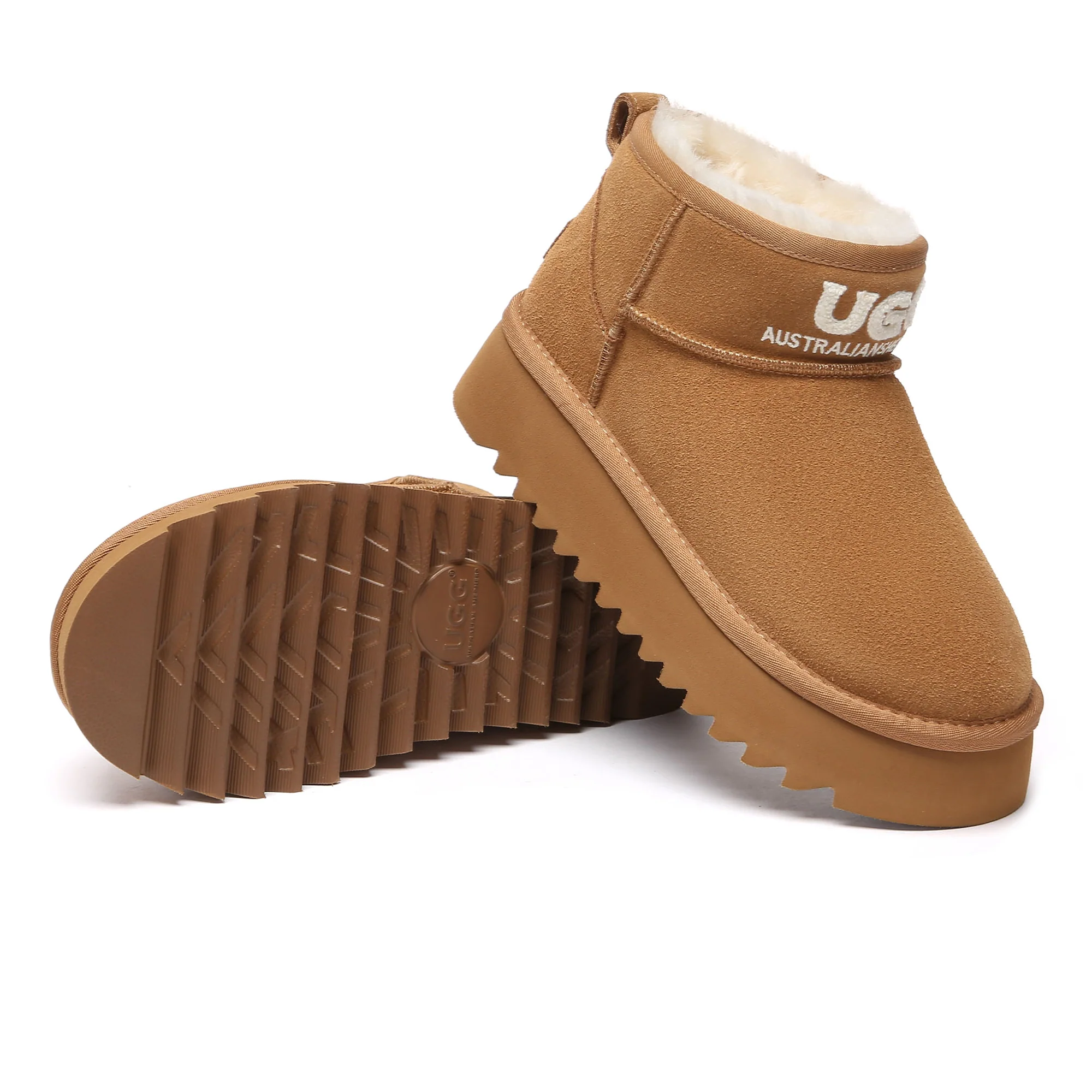Shearling Logo Ultra Mini Platform UGG Boots - Image 5