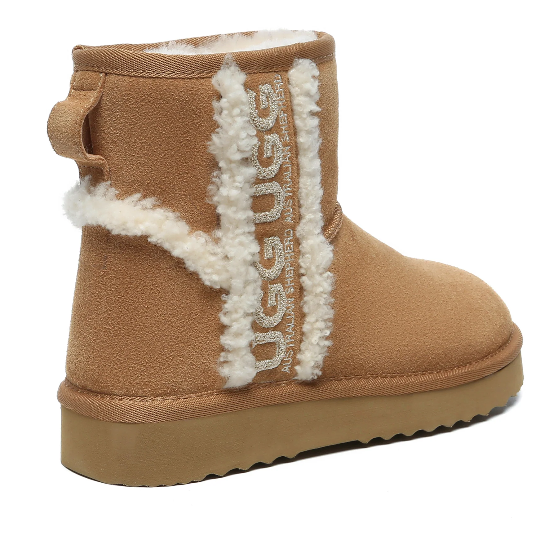 Shearling Wool Side Mini UGG Boots - Image 10