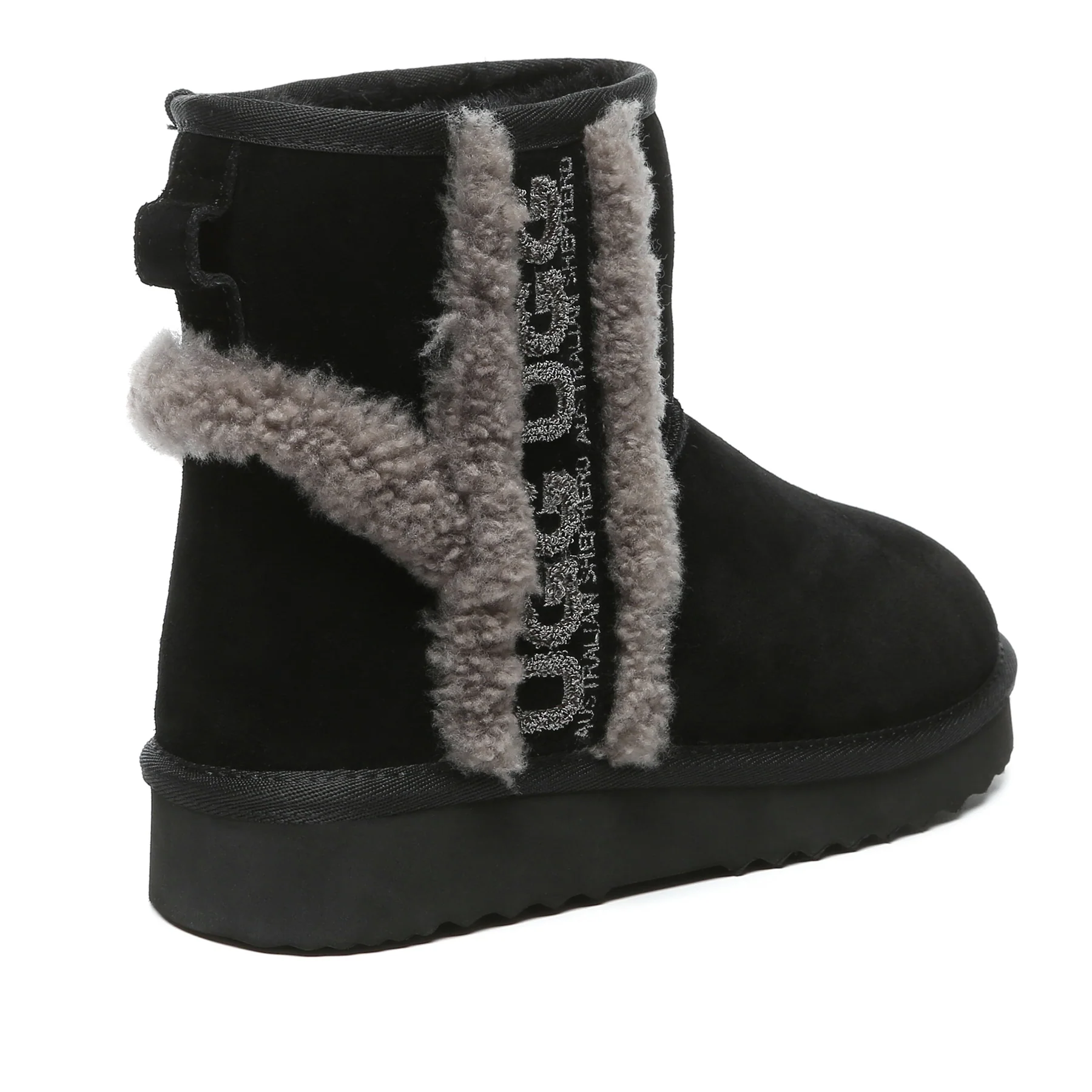 Shearling Wool Side Mini UGG Boots - Image 3