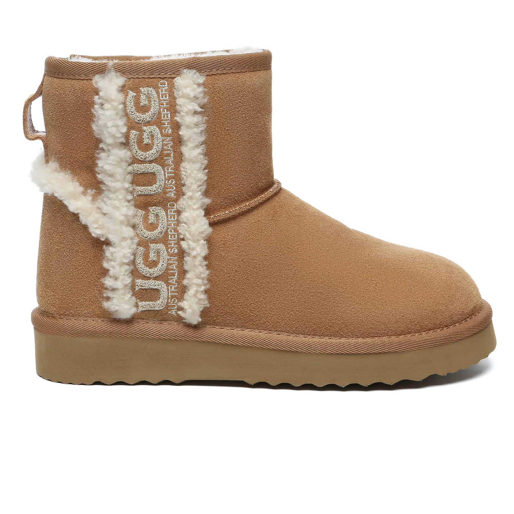 Shearling Wool Side Mini UGG Boots - Image 8