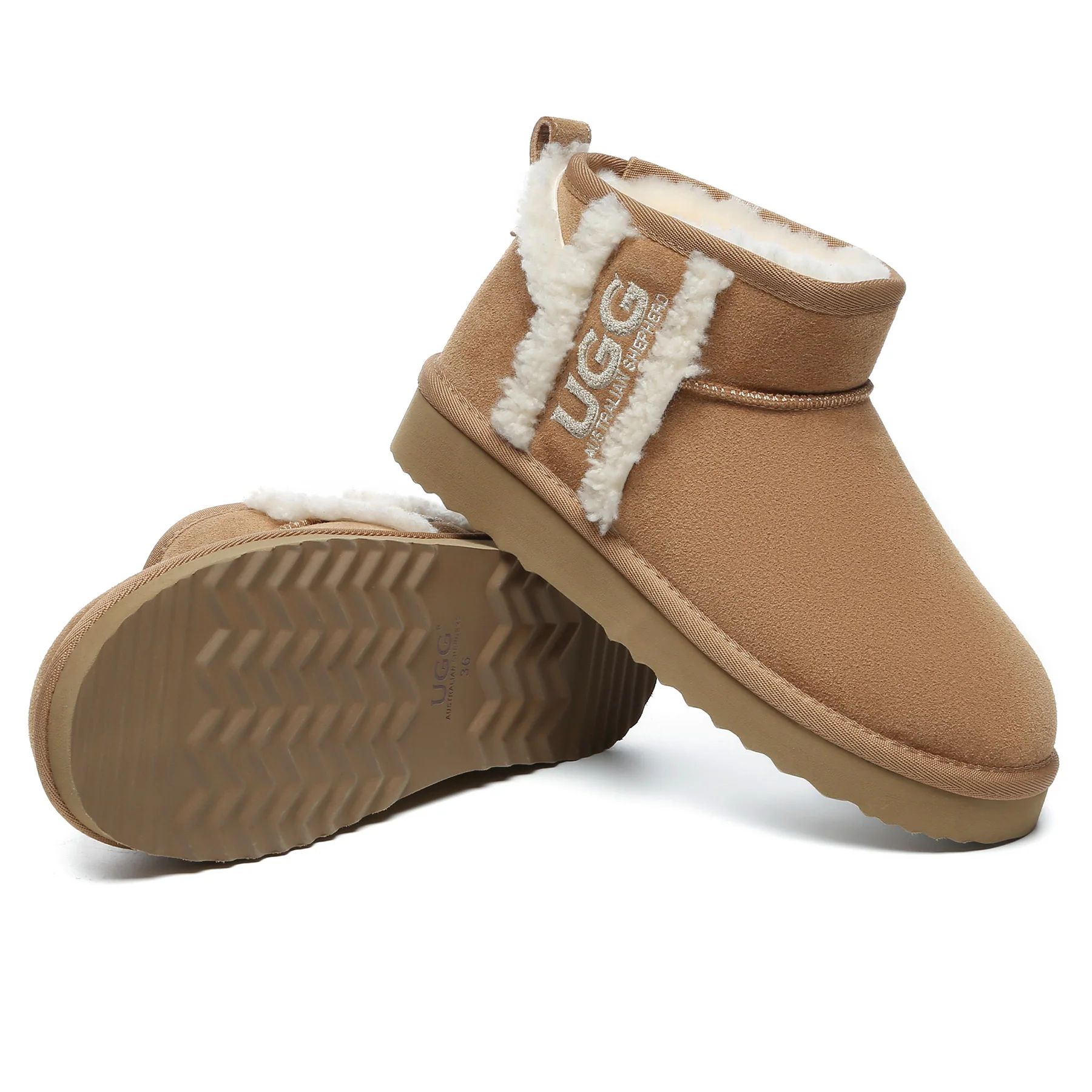 Shearling Wool Side Ultra Mini UGG Boots - Image 8