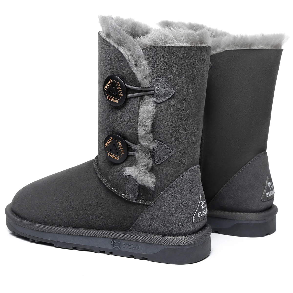 Short Twin Button Women UGG Boots - Image 10