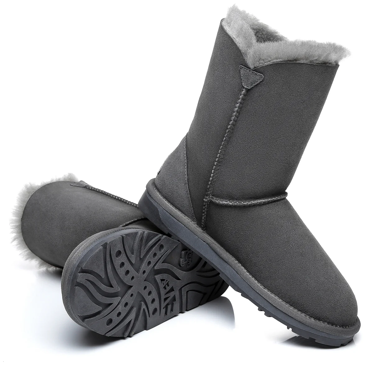 Short Twin Button Women UGG Boots - Image 12