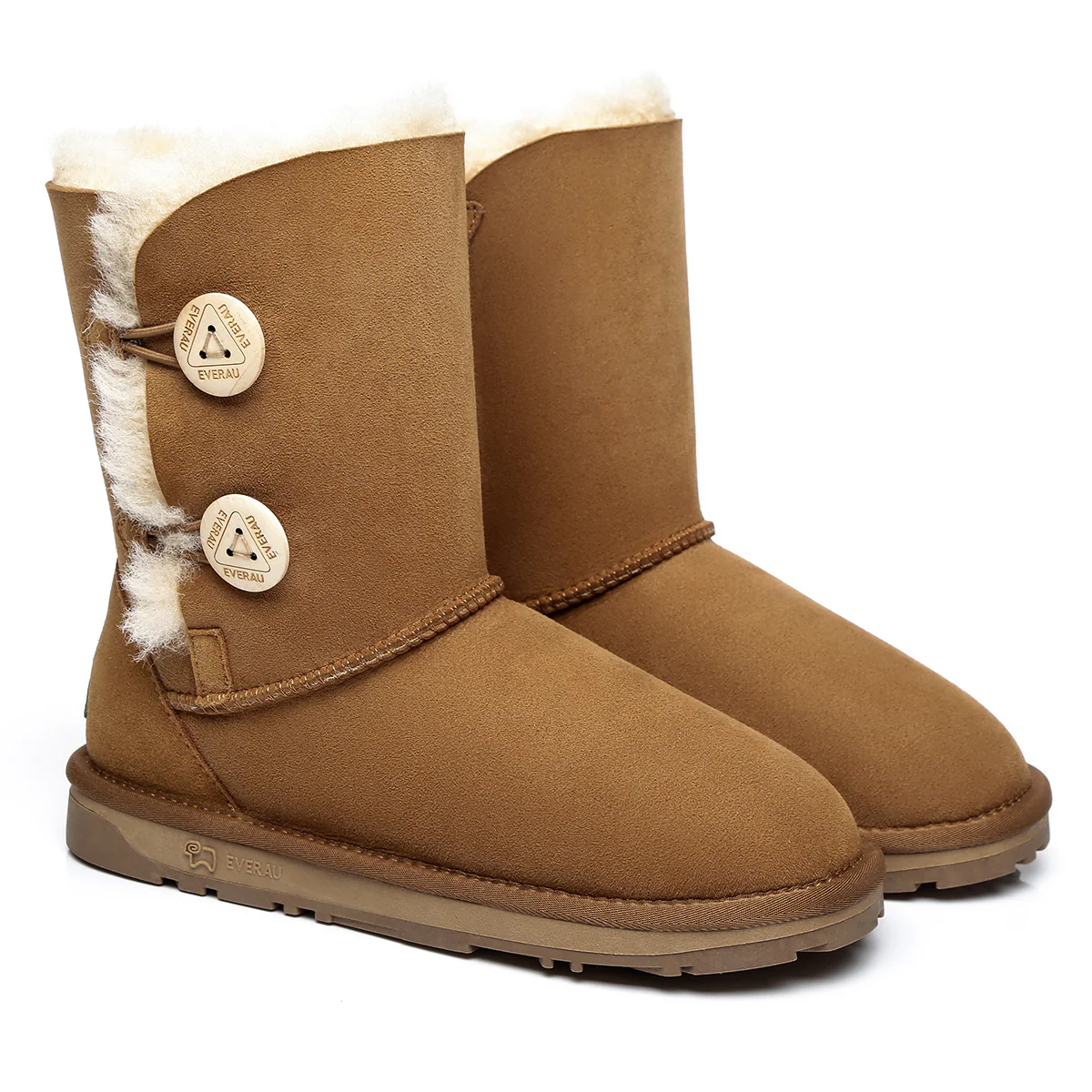 Short Twin Button Women UGG Boots - Image 15