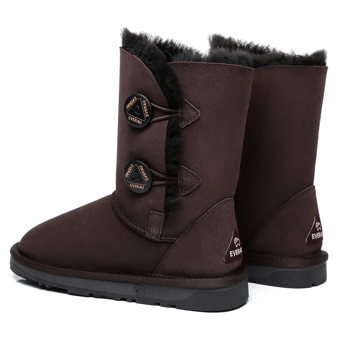 Short Twin Button Women UGG Boots - Image 4