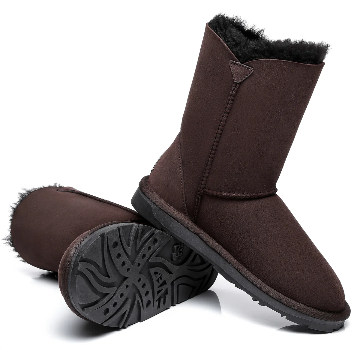Short Twin Button Women UGG Boots - Image 6