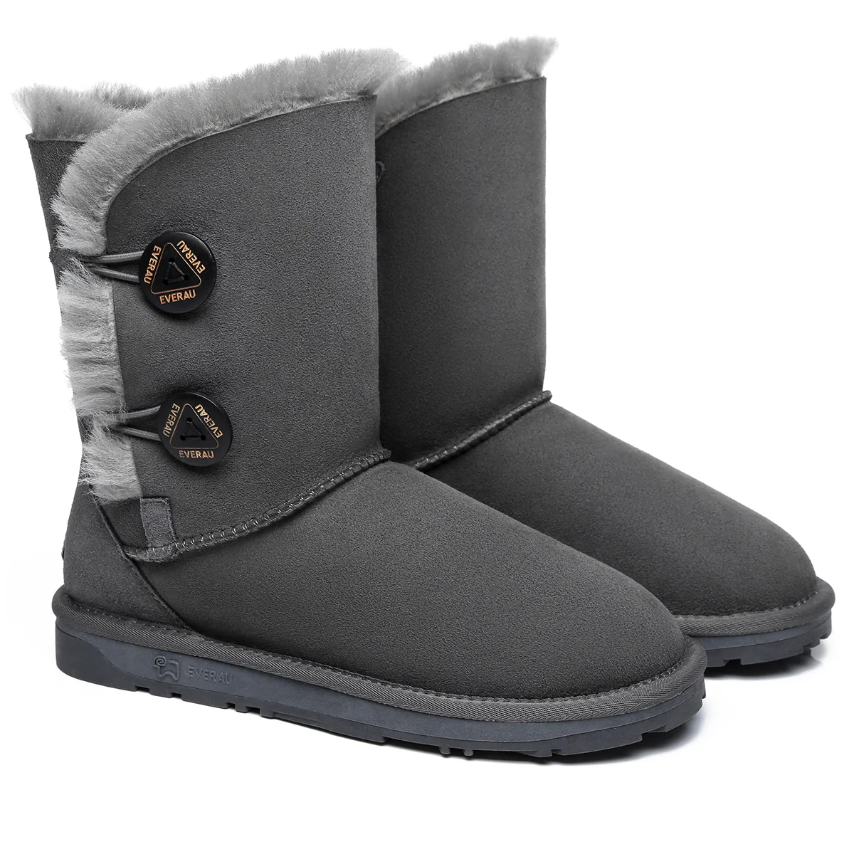 Short Twin Button Women UGG Boots - Image 9