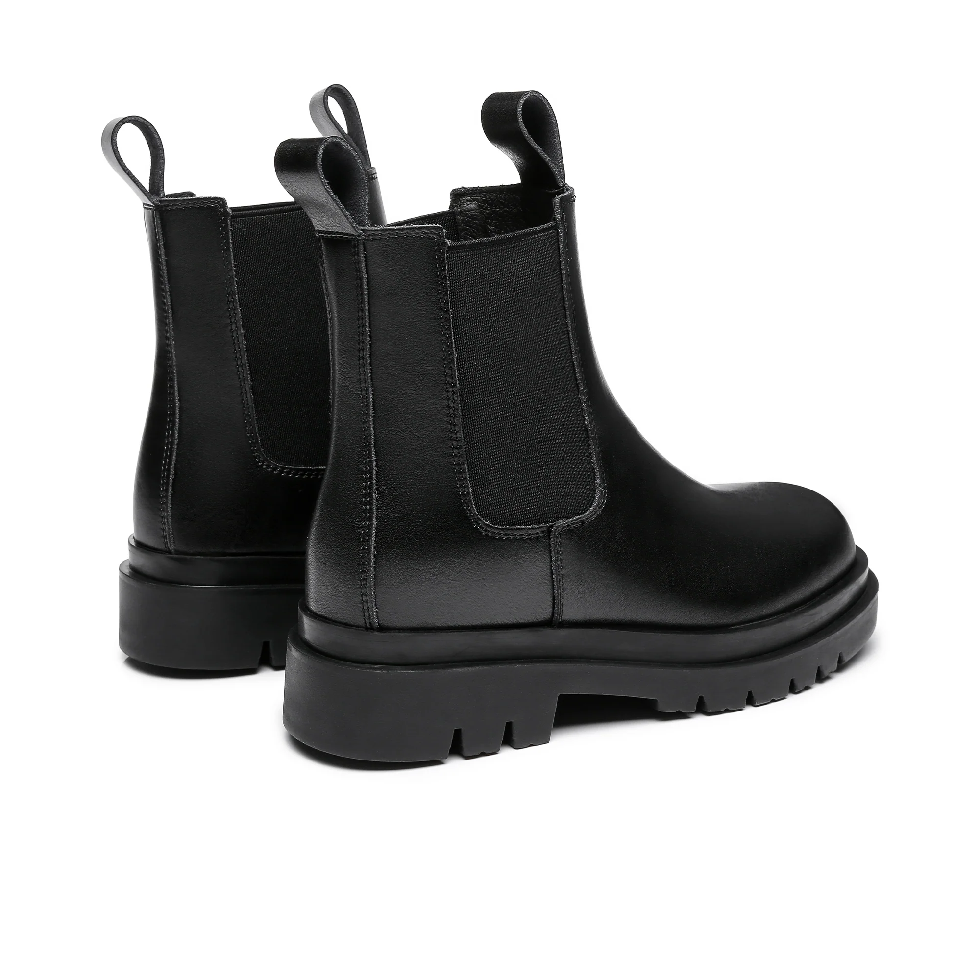 Sienna Black Leather Ankle Boots - Image 4