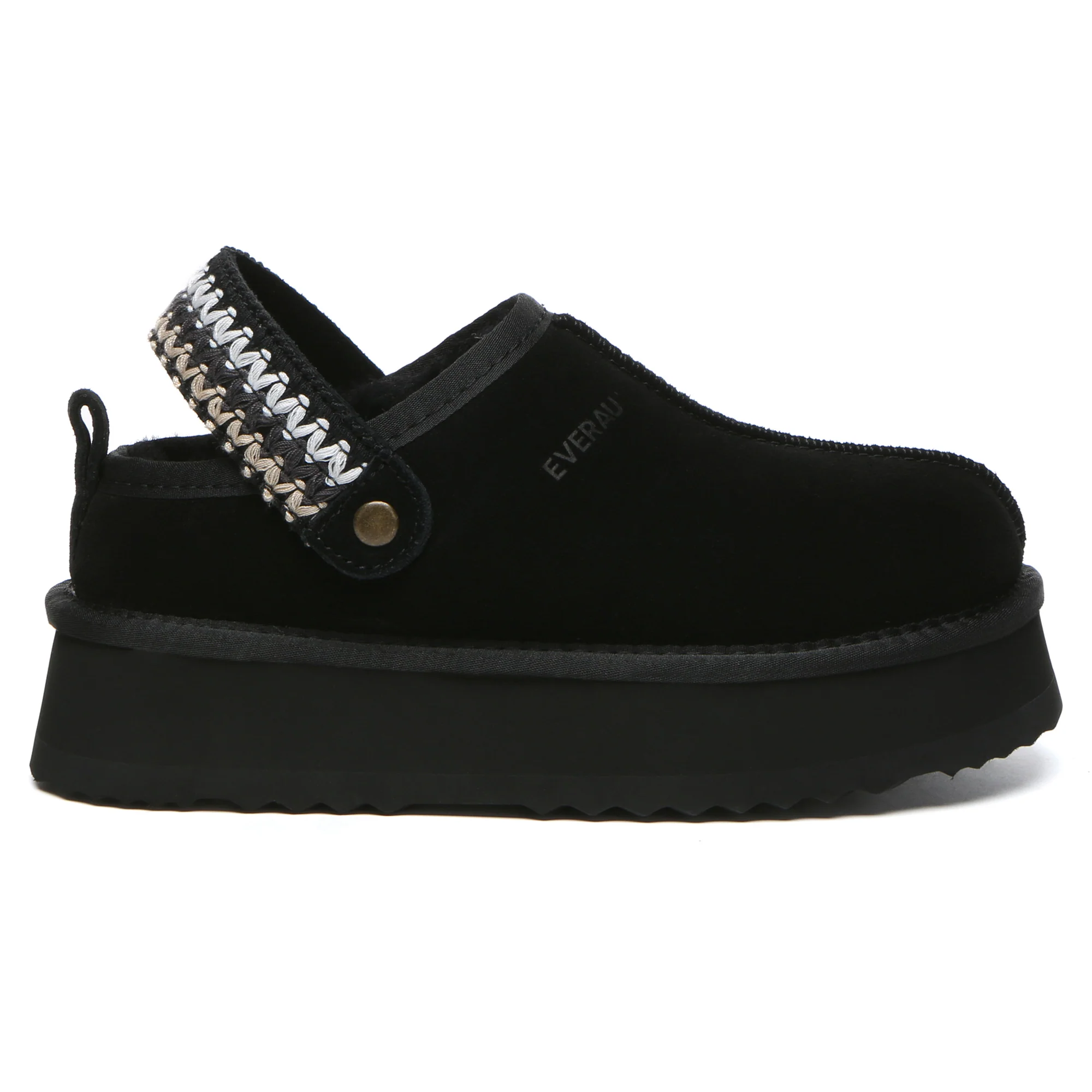 Slingback Knitted UGG Platform Slippers - Image 6