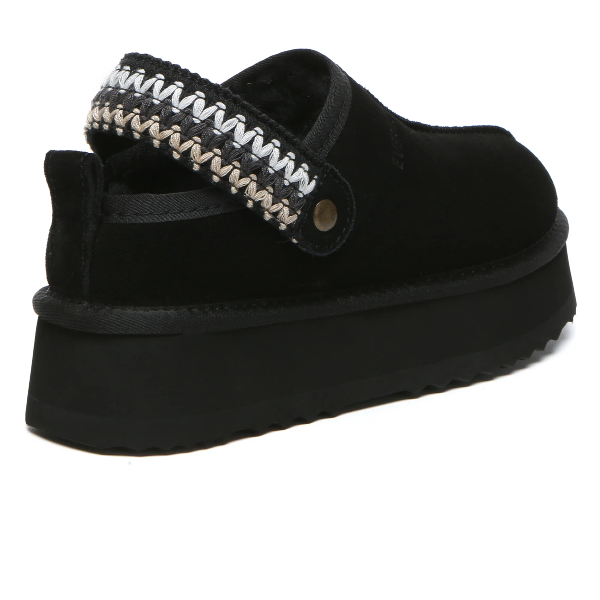 Slingback Knitted UGG Platform Slippers - Image 7