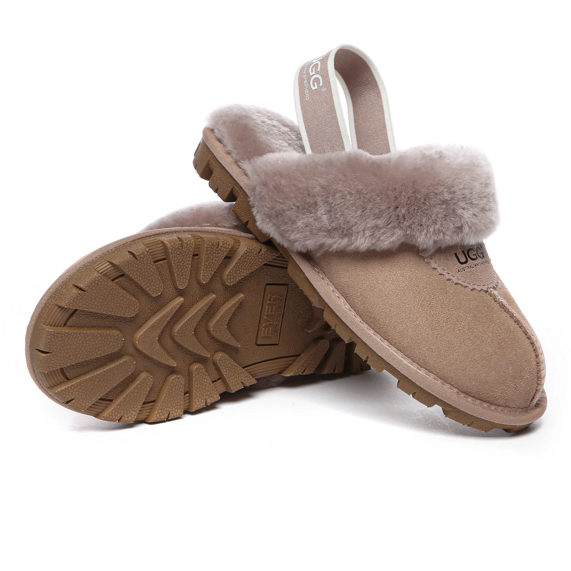 Slingback Premium Anti-Slip UGG Slippers - Image 25