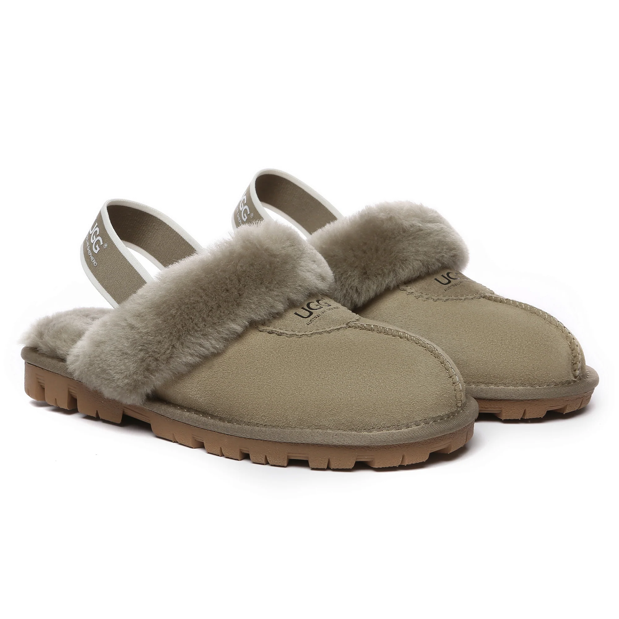 Slingback Premium Anti-Slip UGG Slippers - Image 34