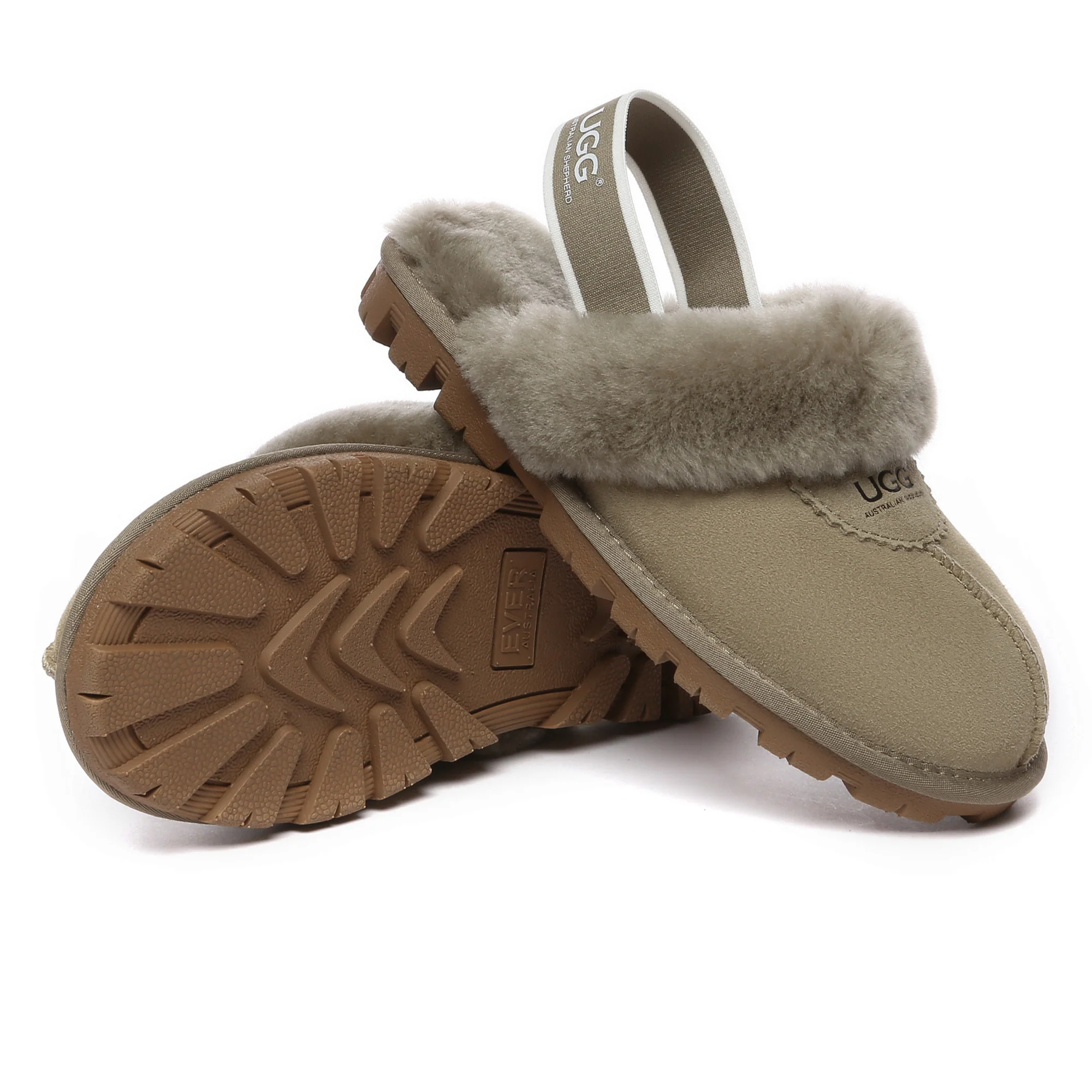 Slingback Premium Anti-Slip UGG Slippers - Image 35