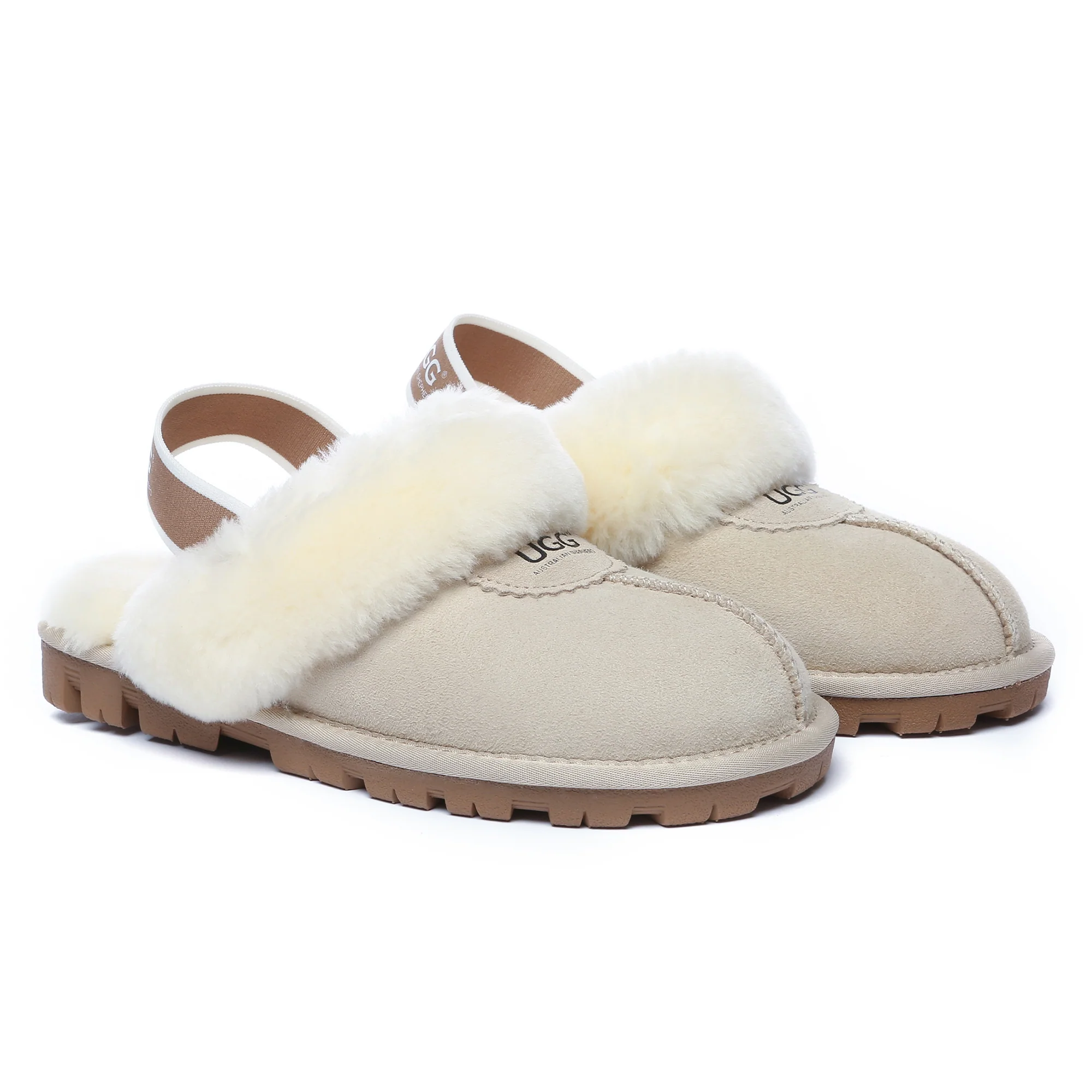 Slingback Premium Anti-Slip UGG Slippers - Image 9