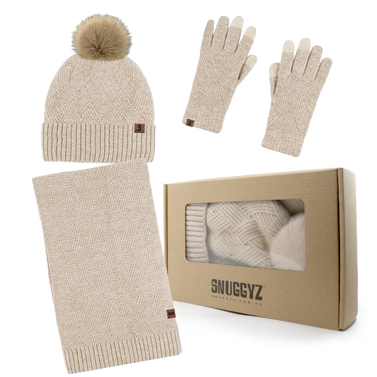 Snuggyz® 3 in 1 Beanie Scarf Gloves Set - Image 6