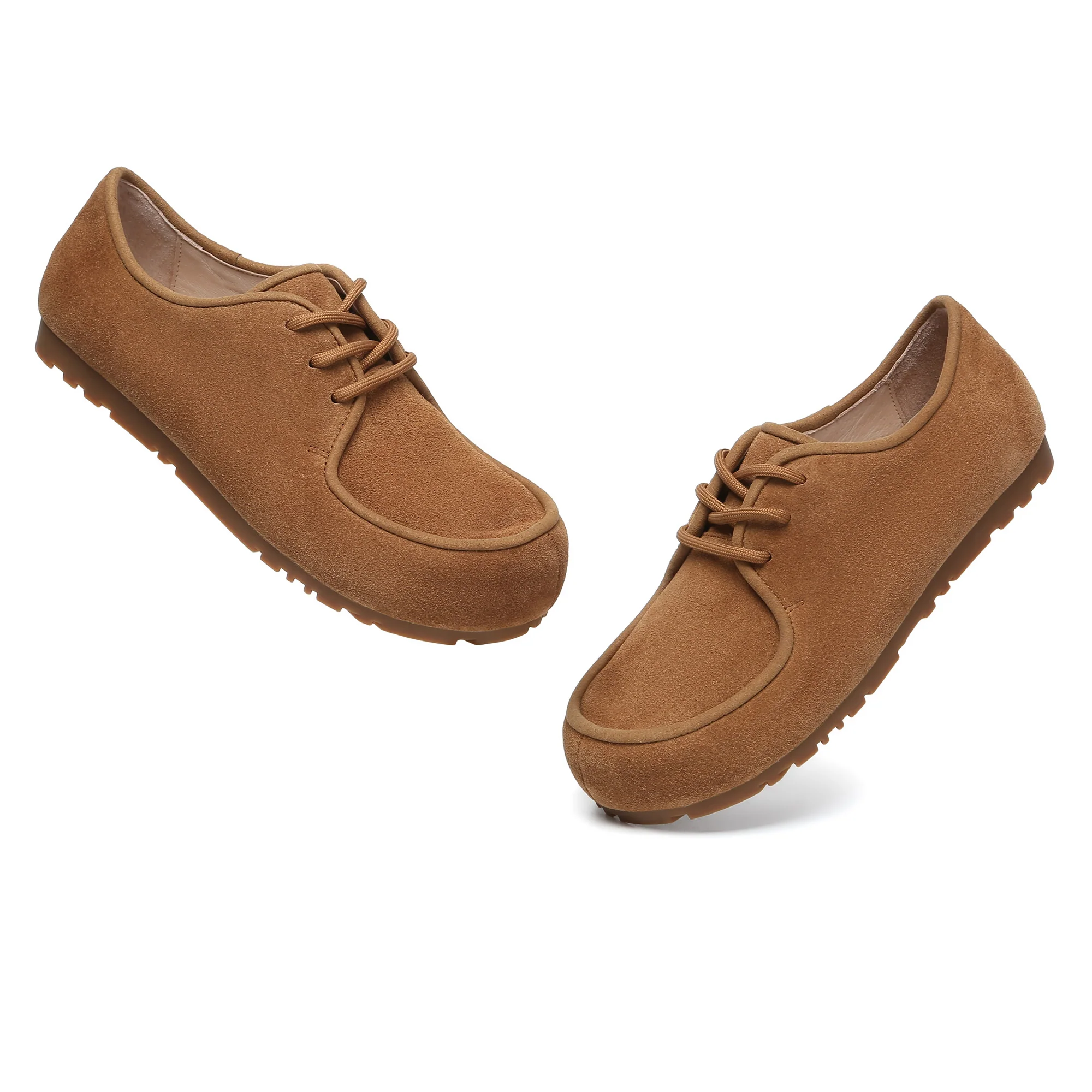 Suede Leather Casual Lace Up Shoes - Image 4