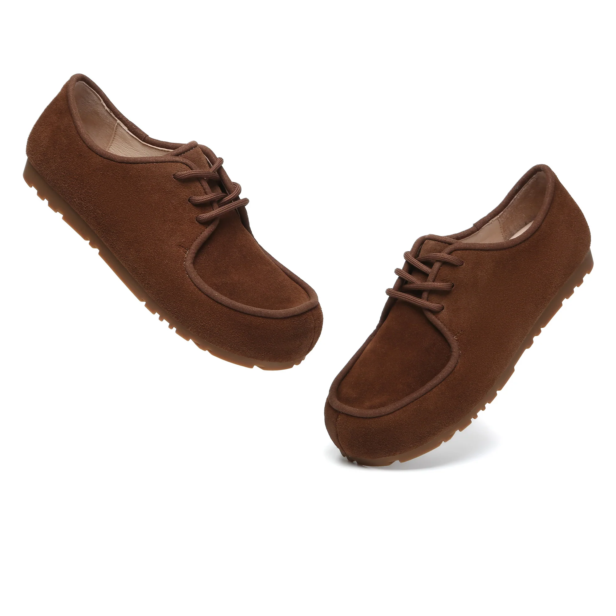 Suede Leather Casual Lace Up Shoes - Image 9