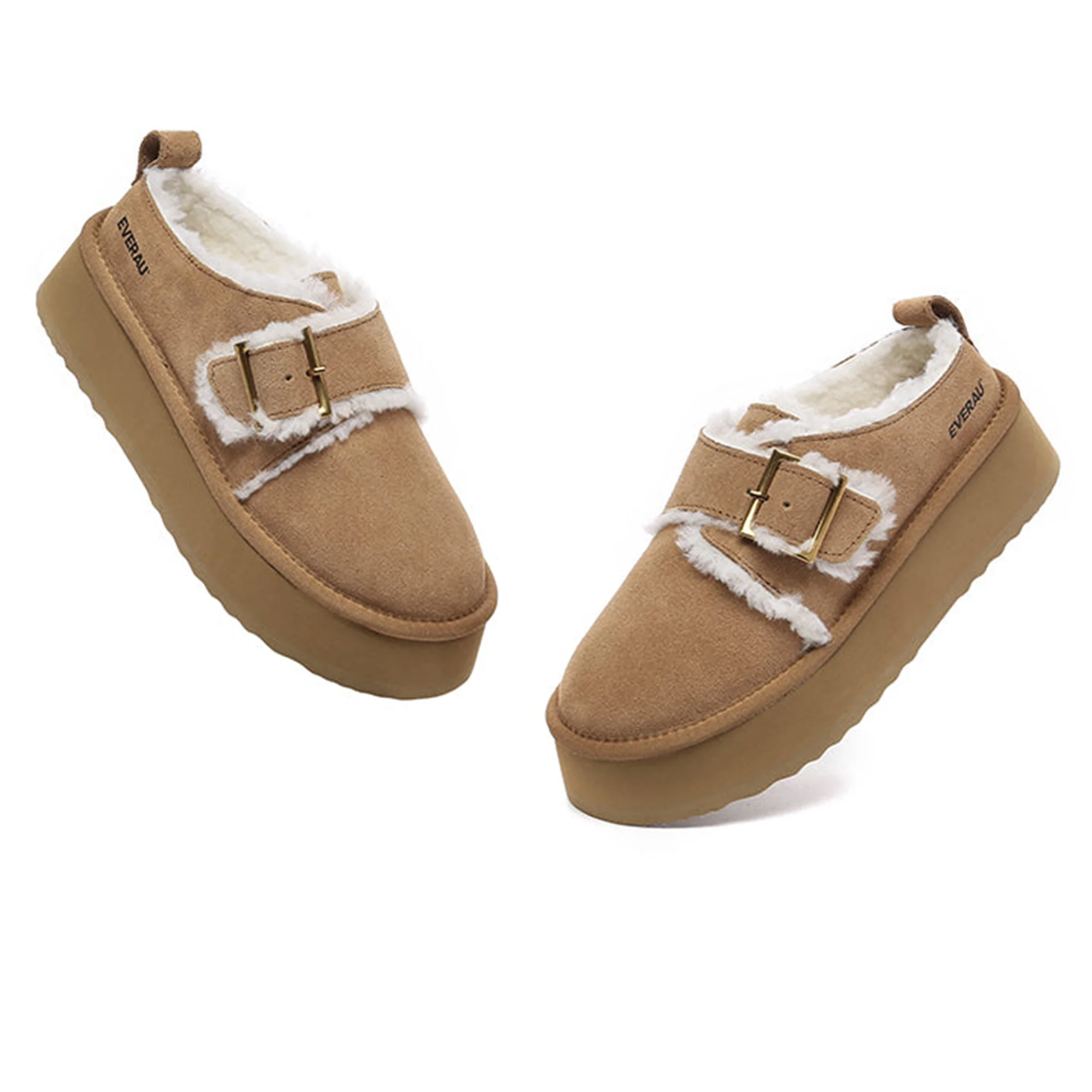 Tass Buckle UGG Platform Slippers - Image 11