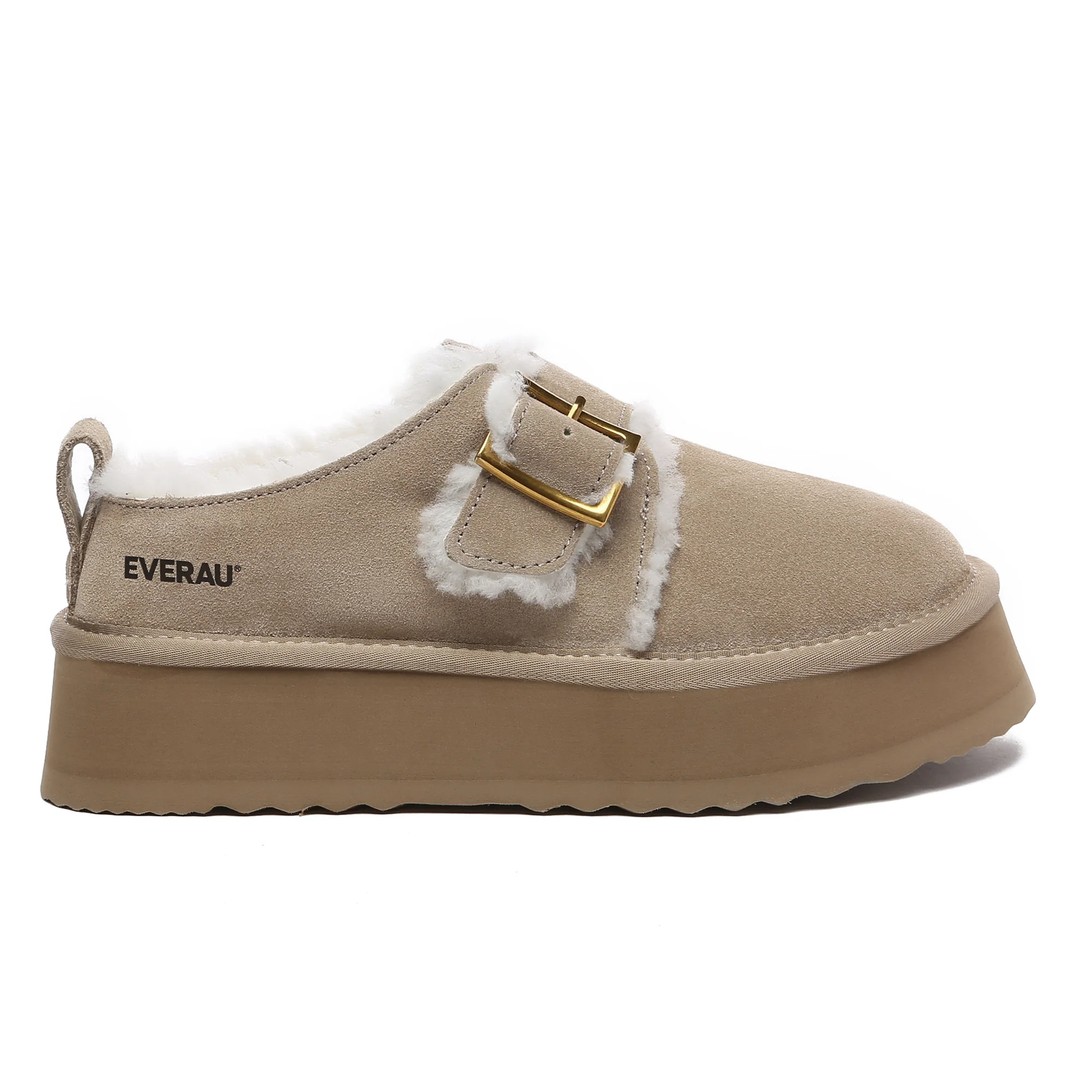 Tass Buckle UGG Platform Slippers - Image 13