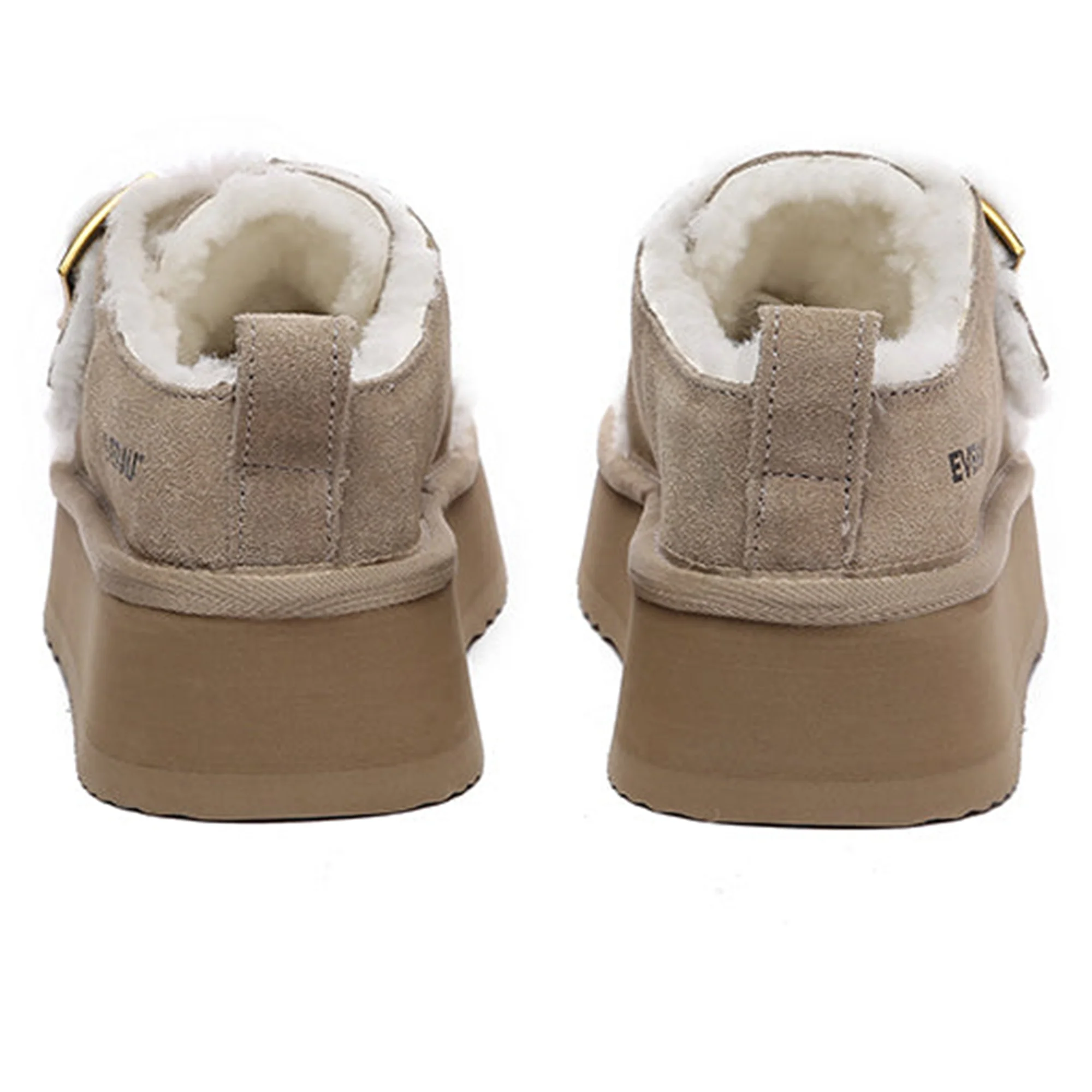 Tass Buckle UGG Platform Slippers - Image 15