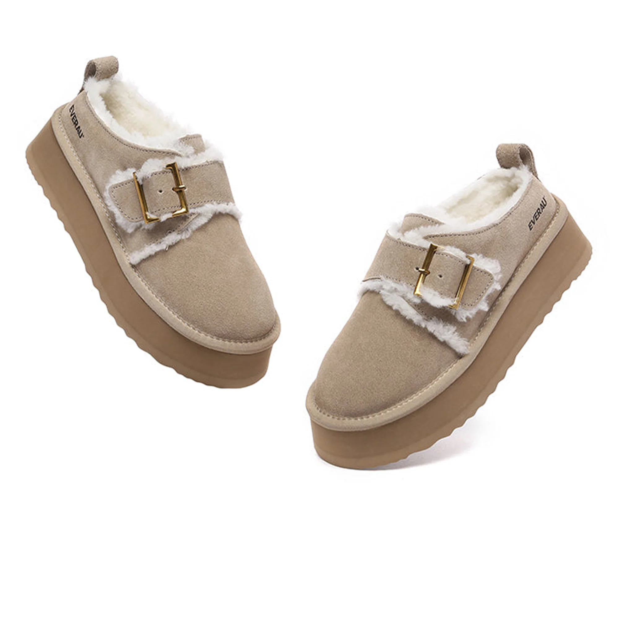 Tass Buckle UGG Platform Slippers - Image 17