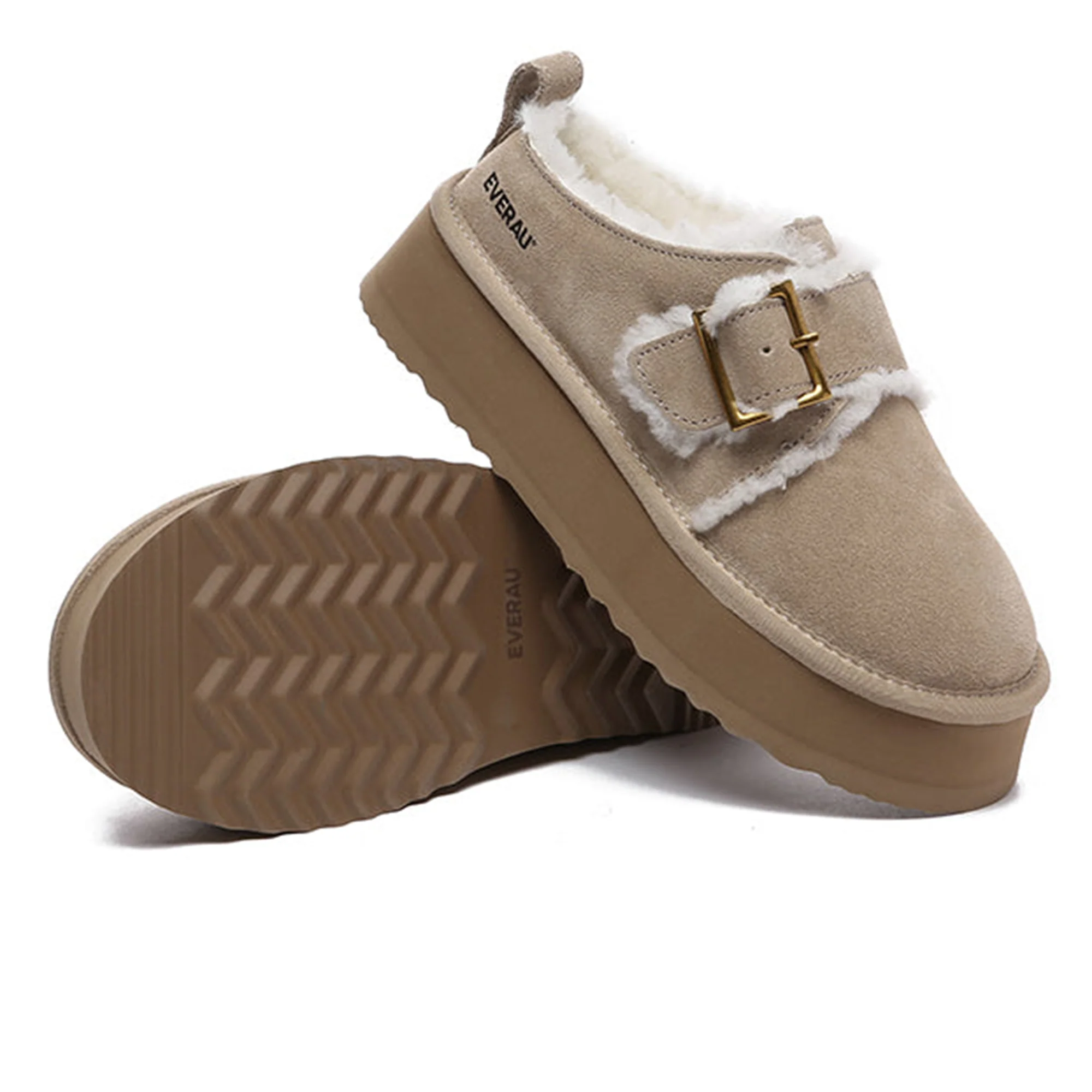 Tass Buckle UGG Platform Slippers - Image 18