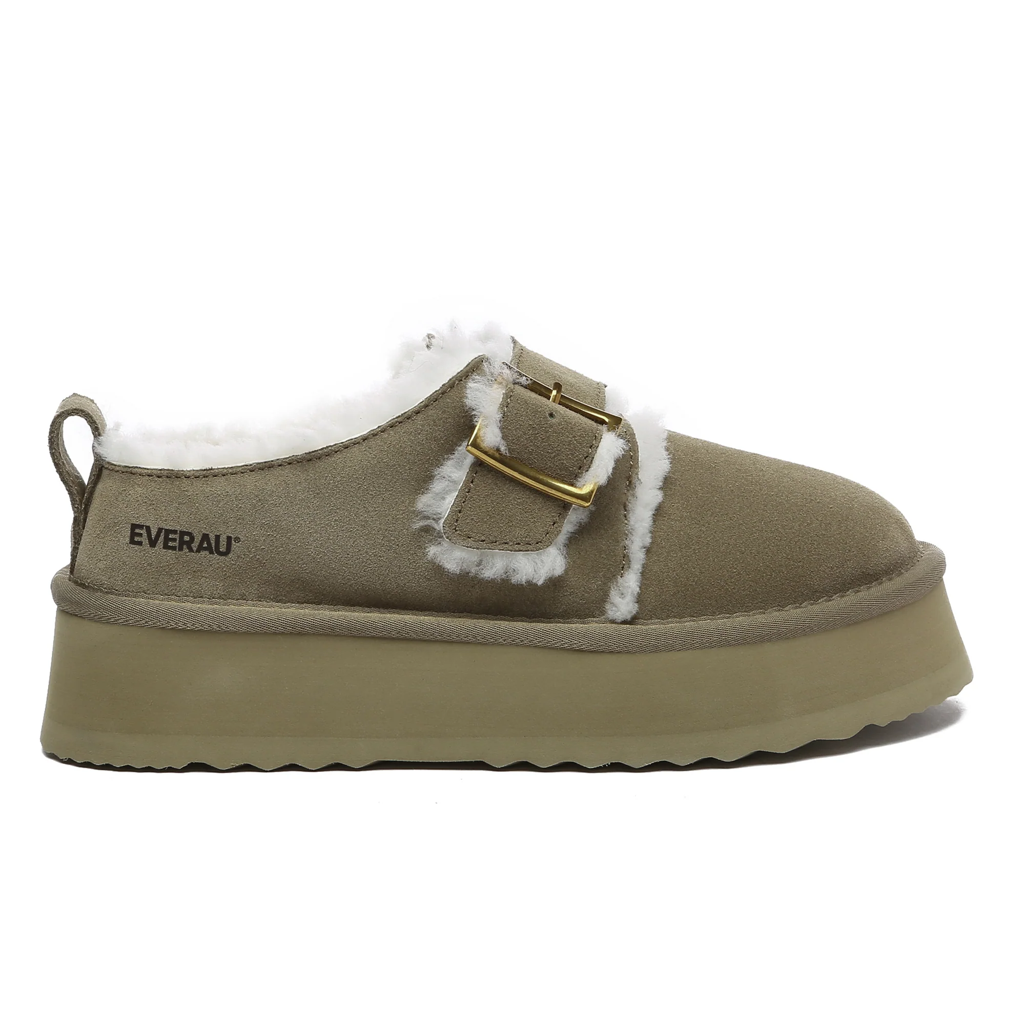 Tass Buckle UGG Platform Slippers - Image 19