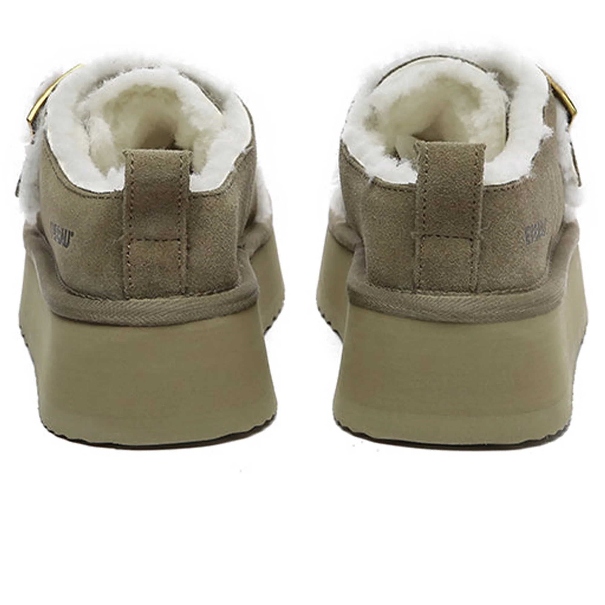 Tass Buckle UGG Platform Slippers - Image 21
