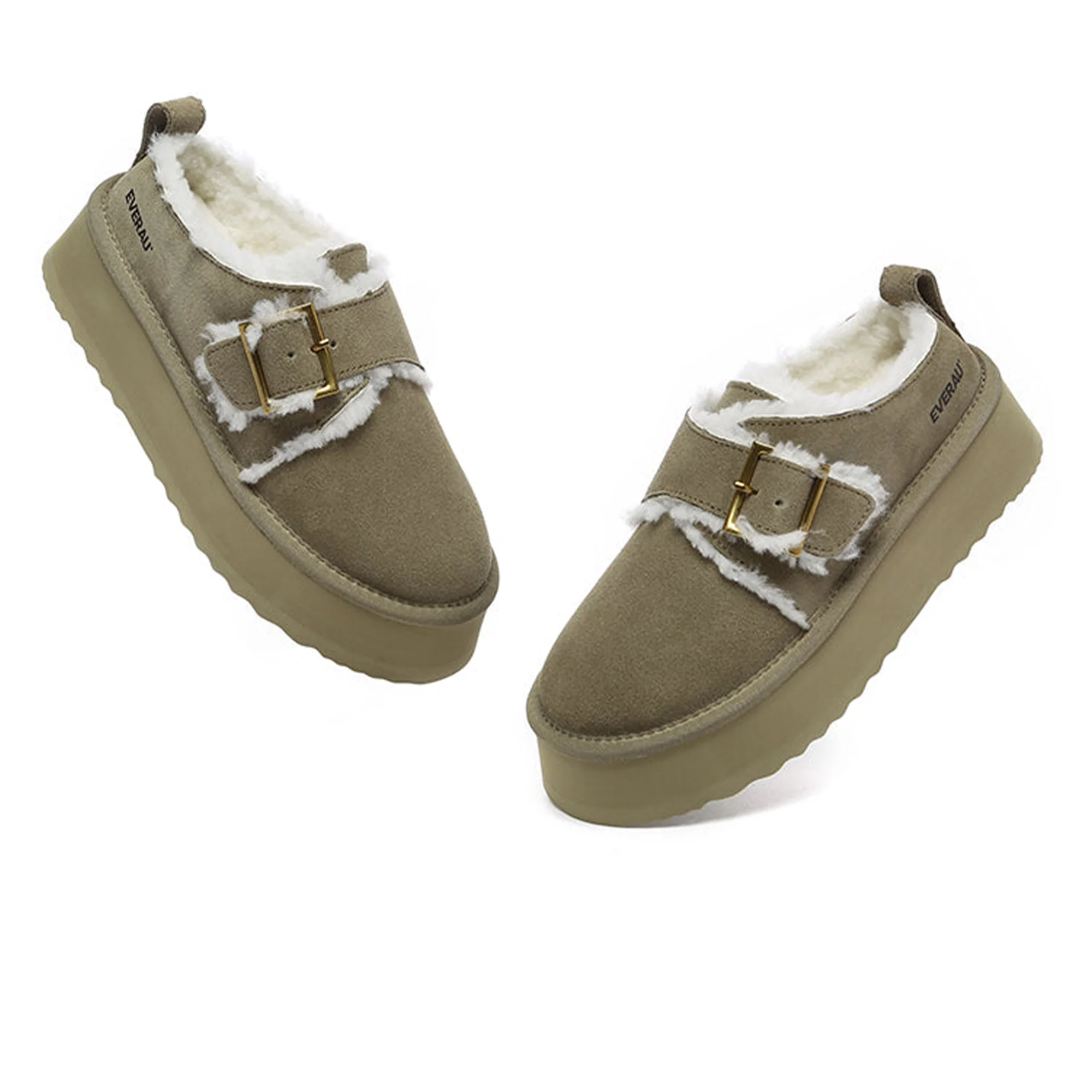 Tass Buckle UGG Platform Slippers - Image 23