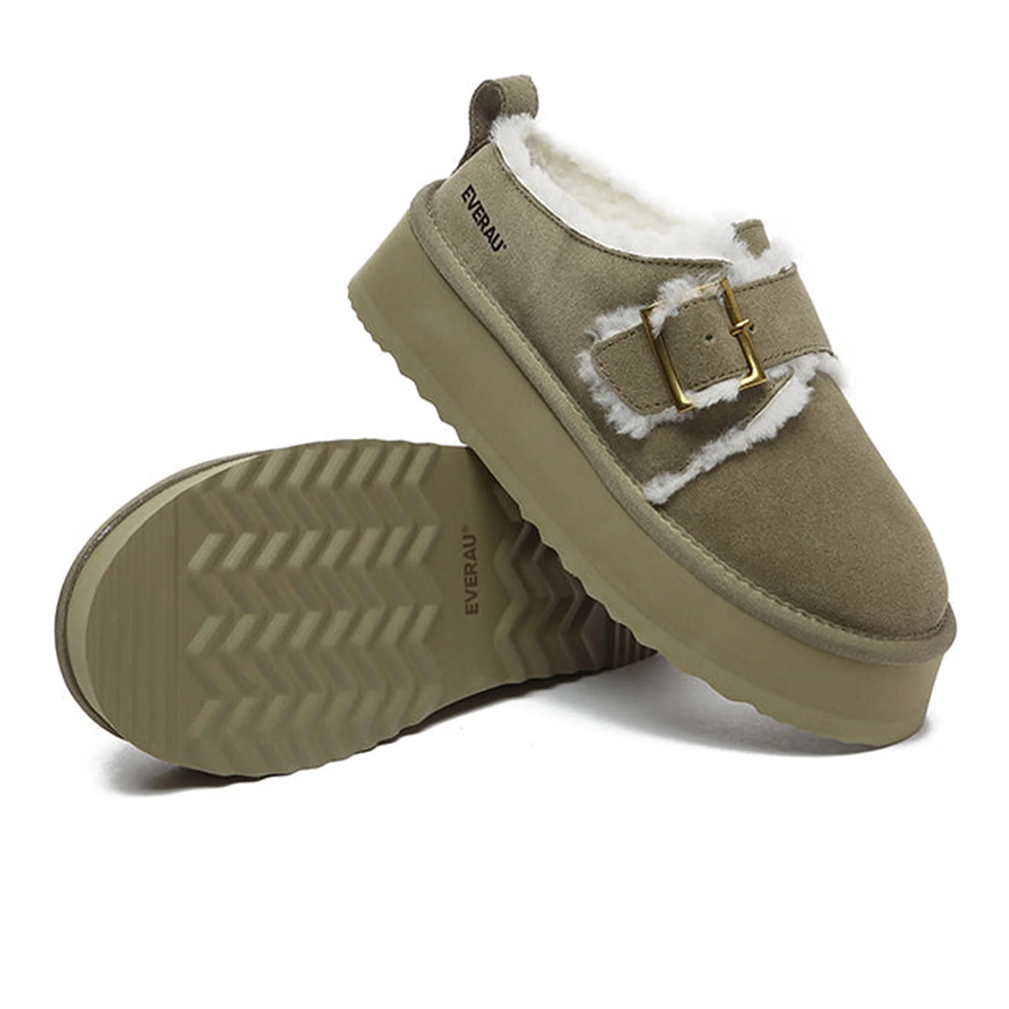 Tass Buckle UGG Platform Slippers - Image 24