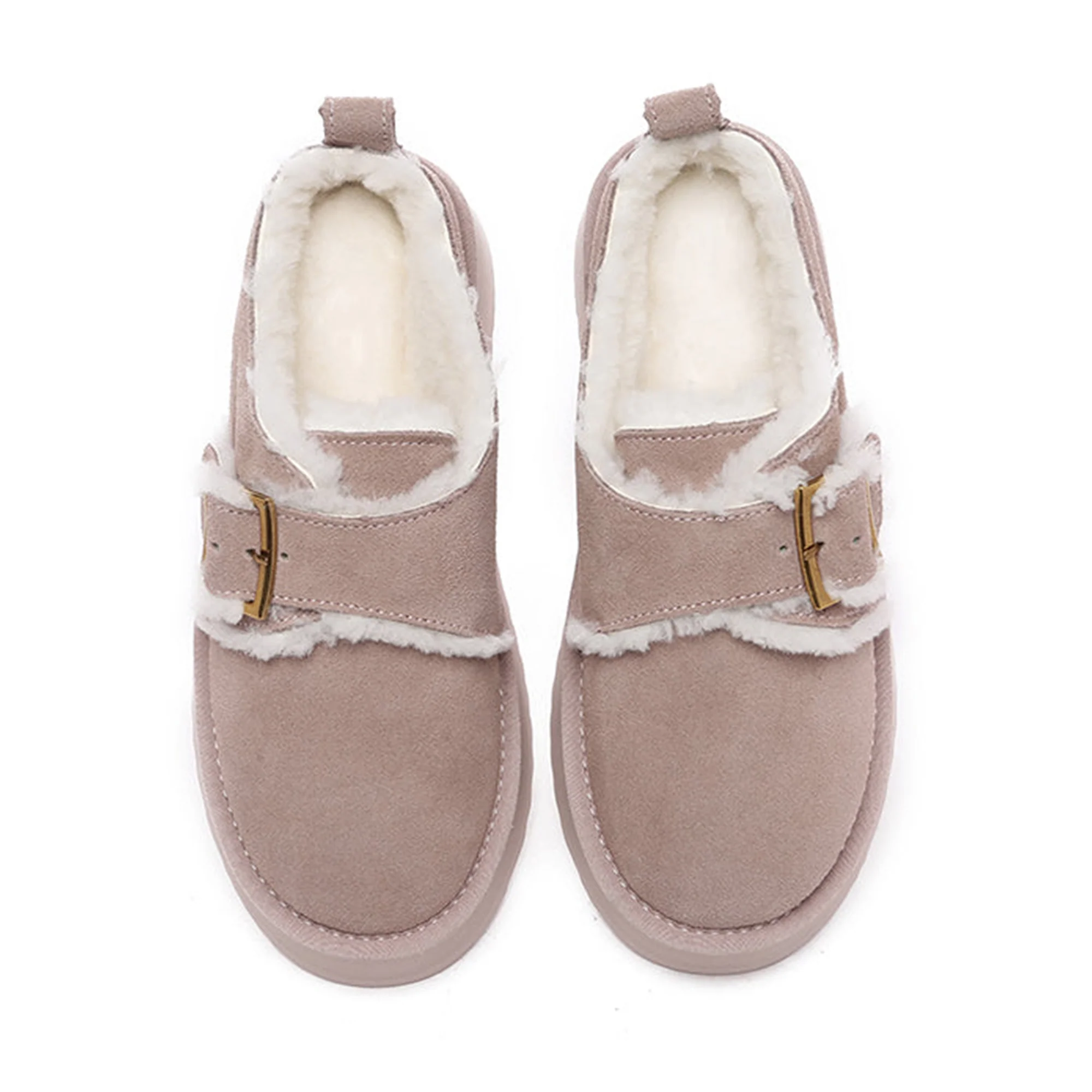 Tass Buckle UGG Platform Slippers - Image 4