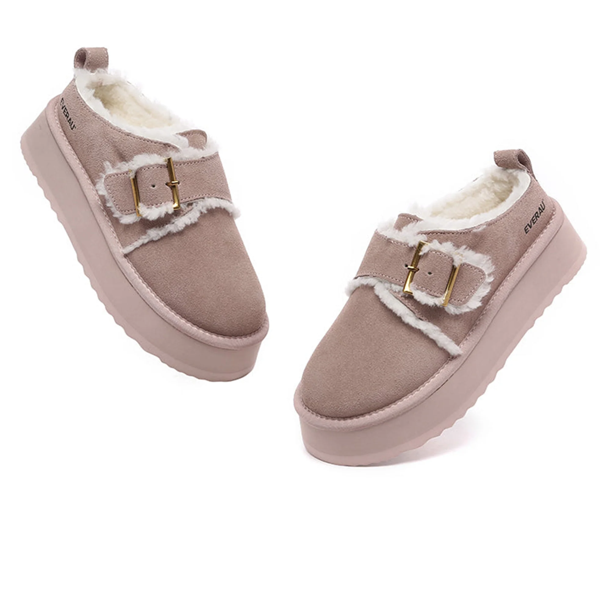 Tass Buckle UGG Platform Slippers - Image 5