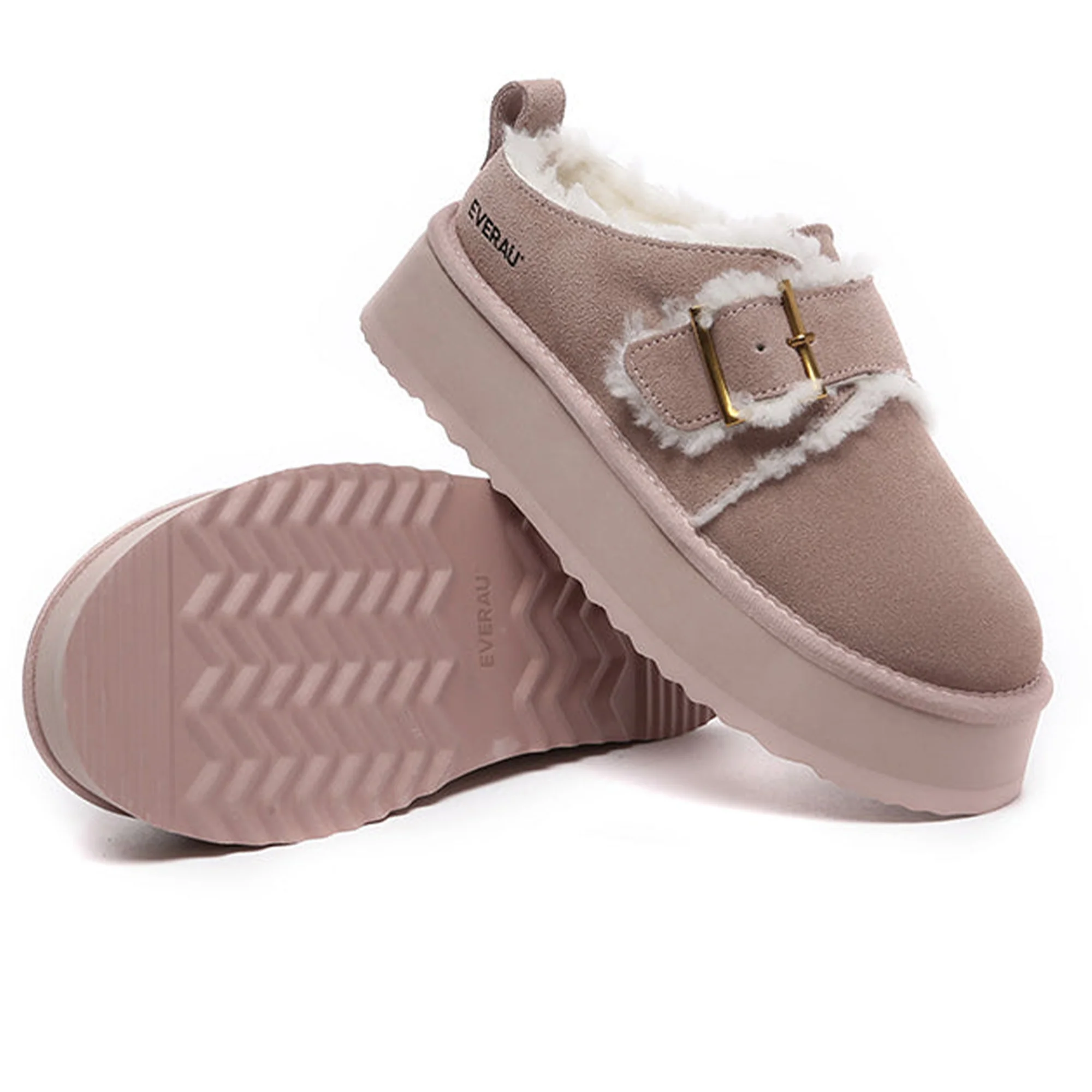 Tass Buckle UGG Platform Slippers - Image 6