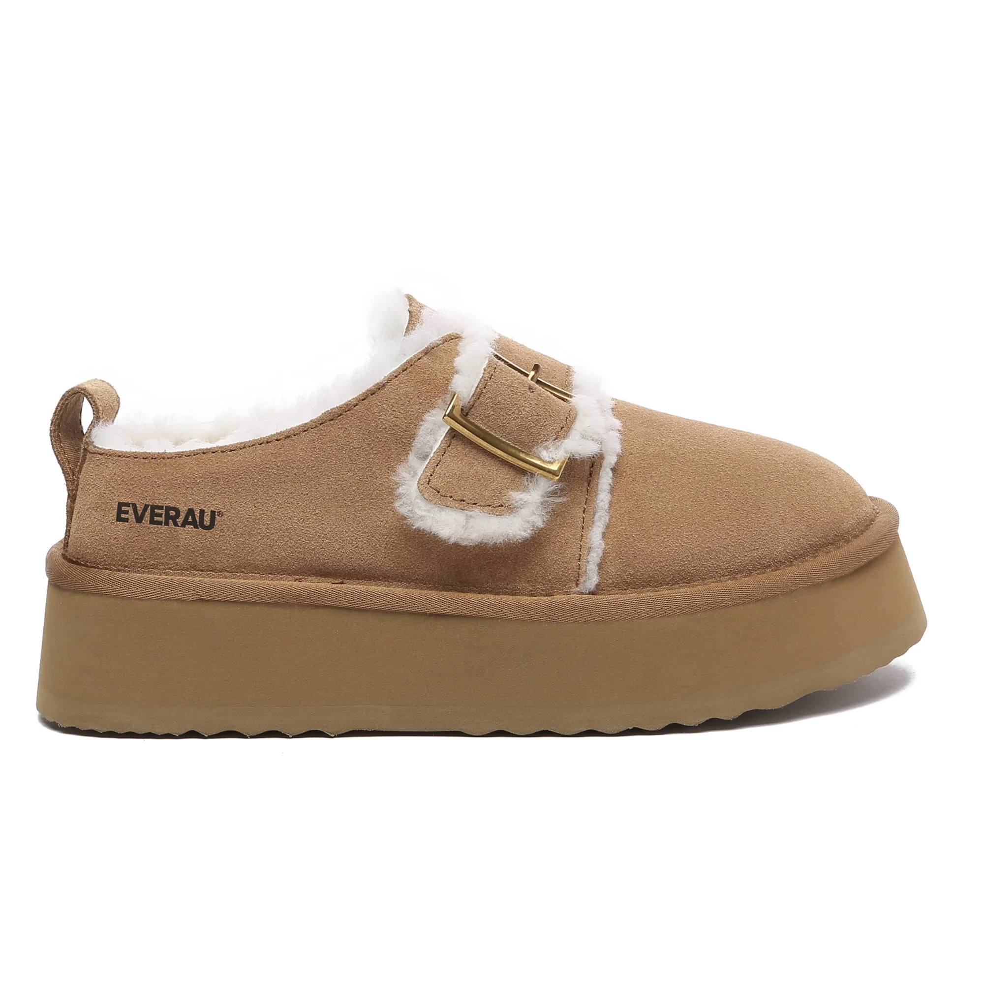 Tass Buckle UGG Platform Slippers - Image 7
