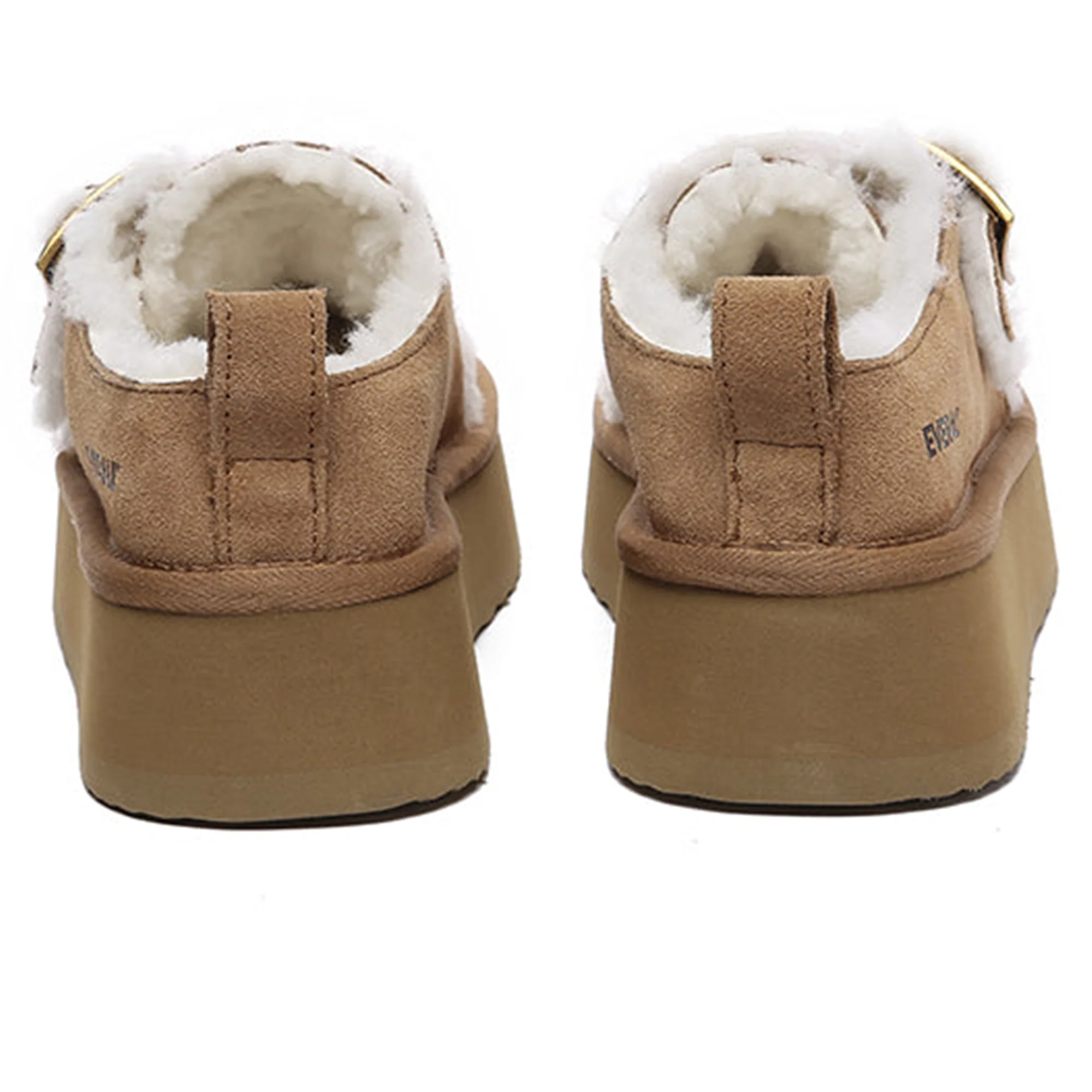 Tass Buckle UGG Platform Slippers - Image 9