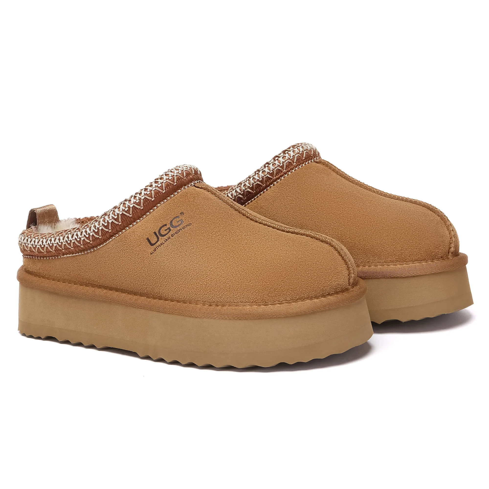 Tazman Multicolor UGG Platform Slippers - Image 14