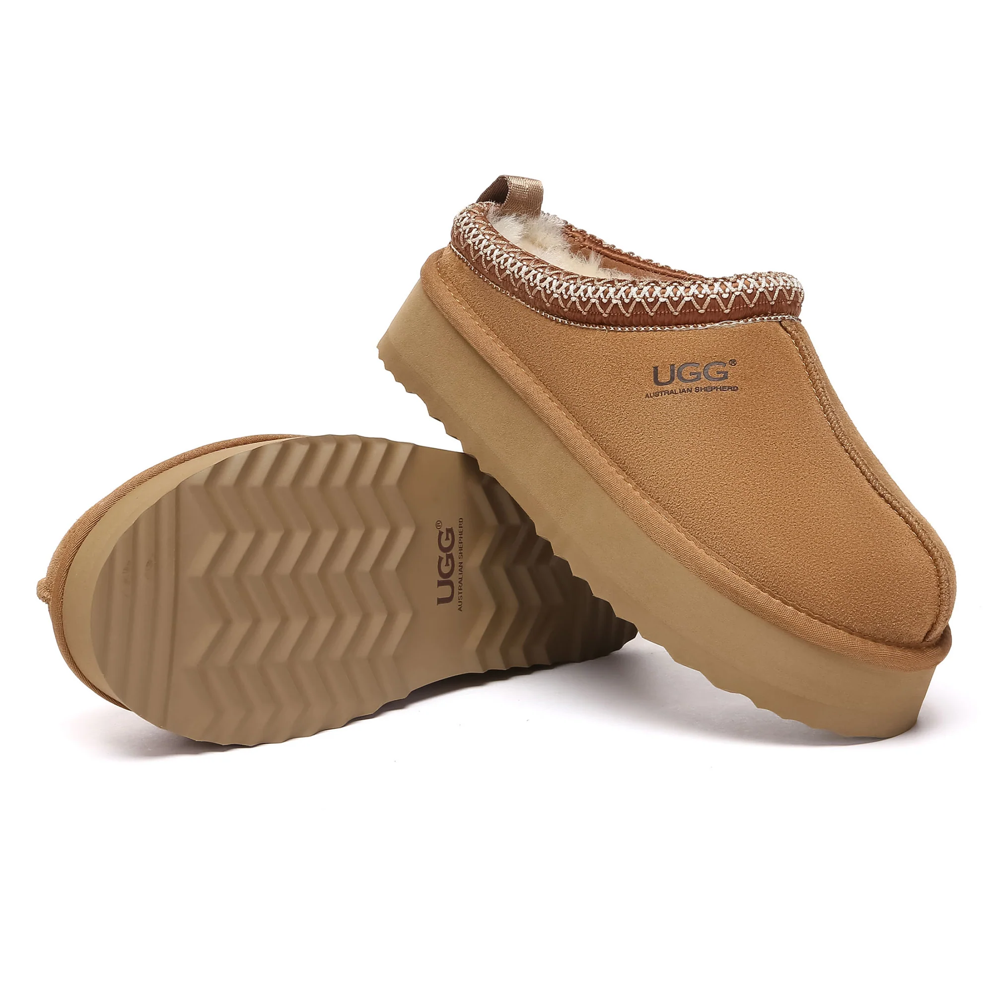 Tazman Multicolor UGG Platform Slippers - Image 15
