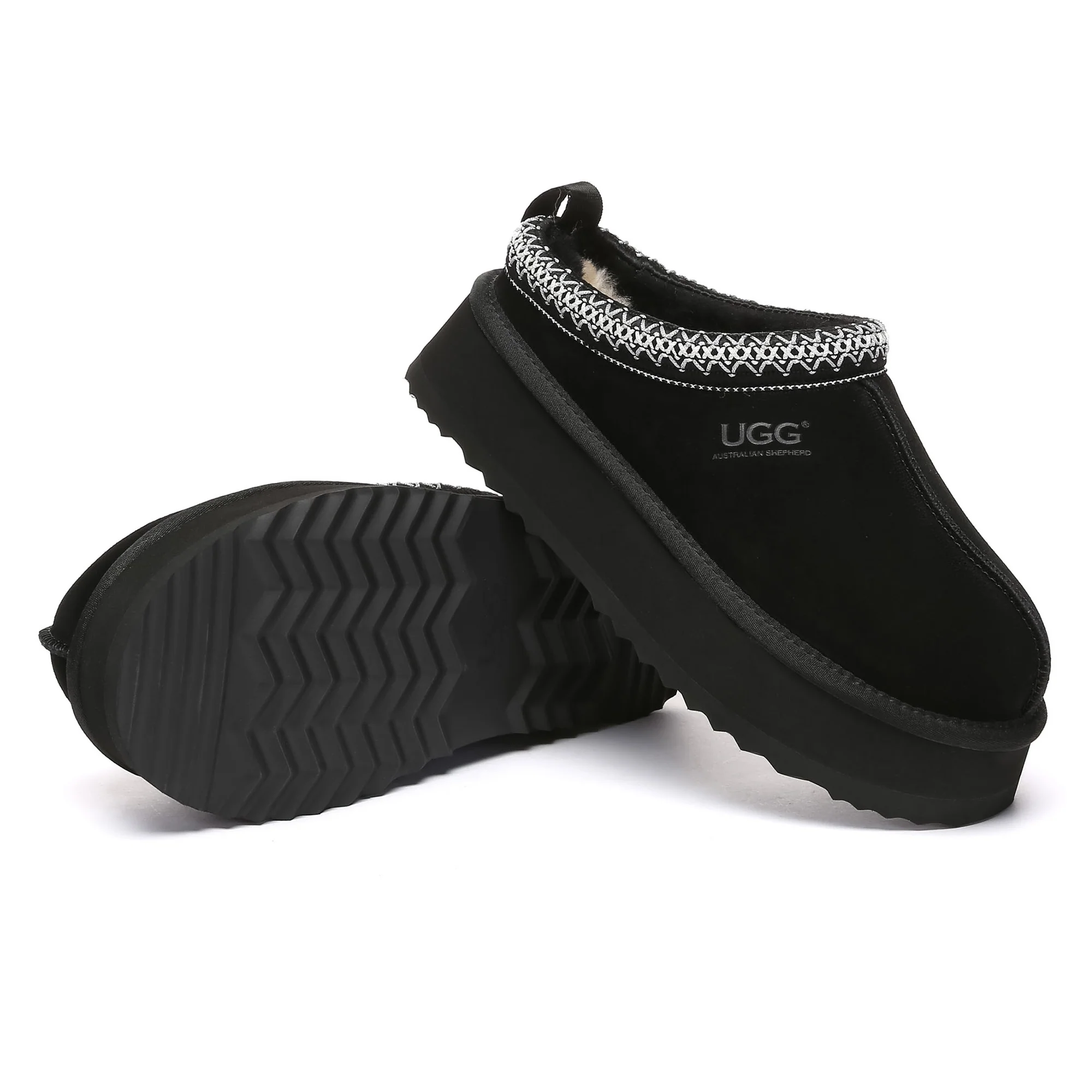 Tazman Multicolor UGG Platform Slippers - Image 20