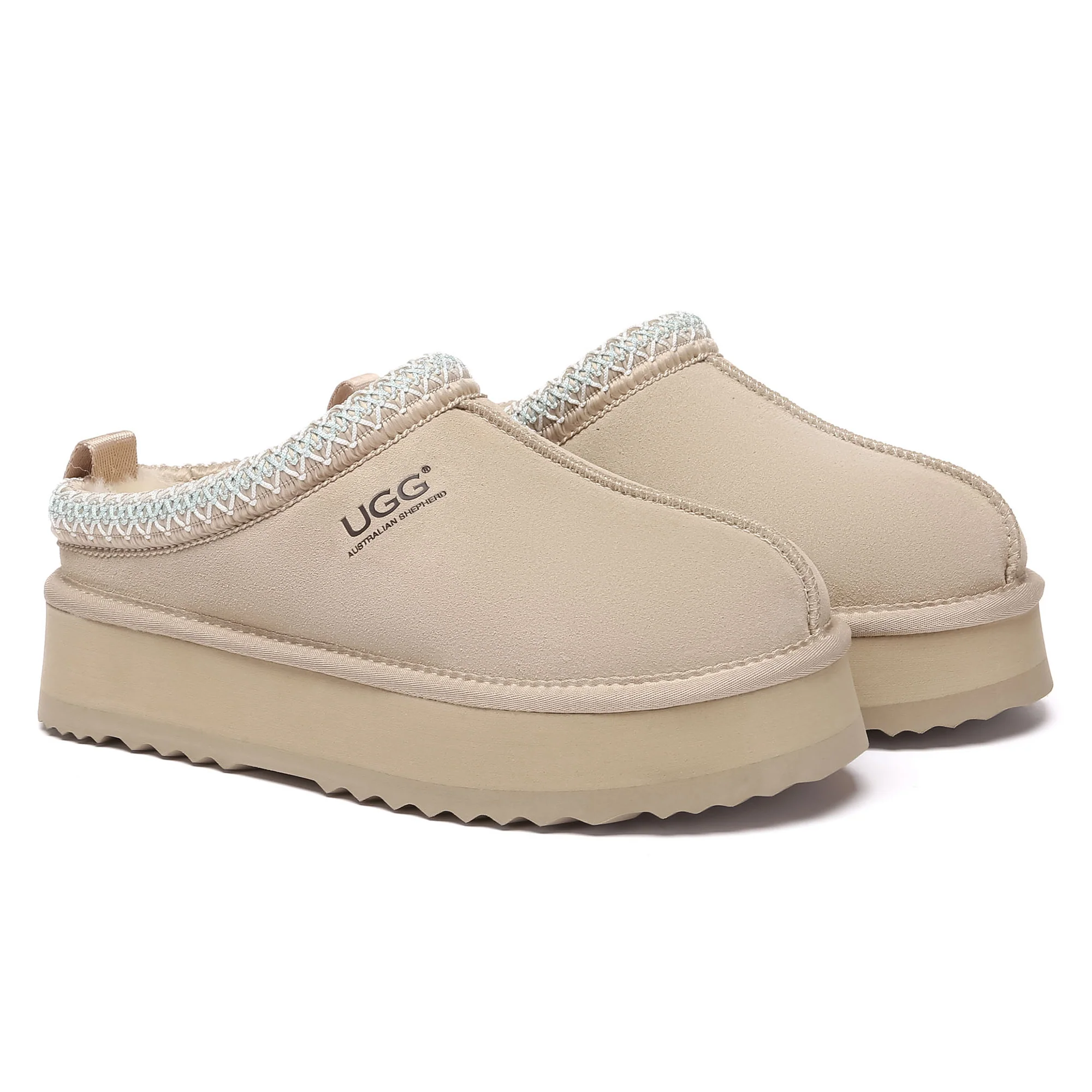 Tazman Multicolor UGG Platform Slippers - Image 24