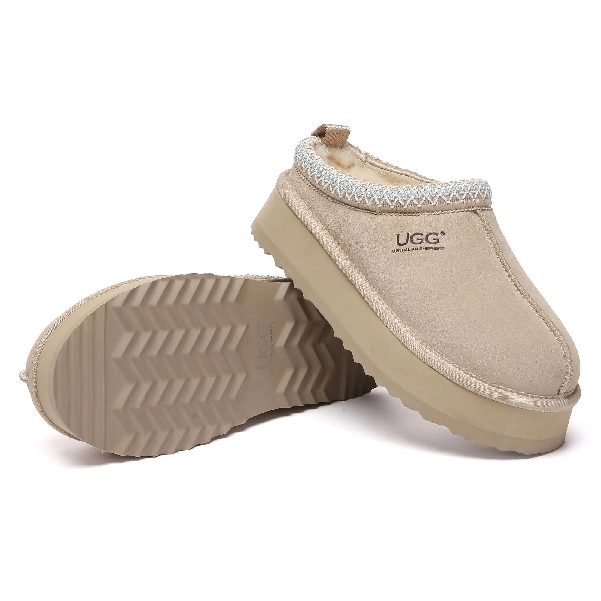 Tazman Multicolor UGG Platform Slippers - Image 25